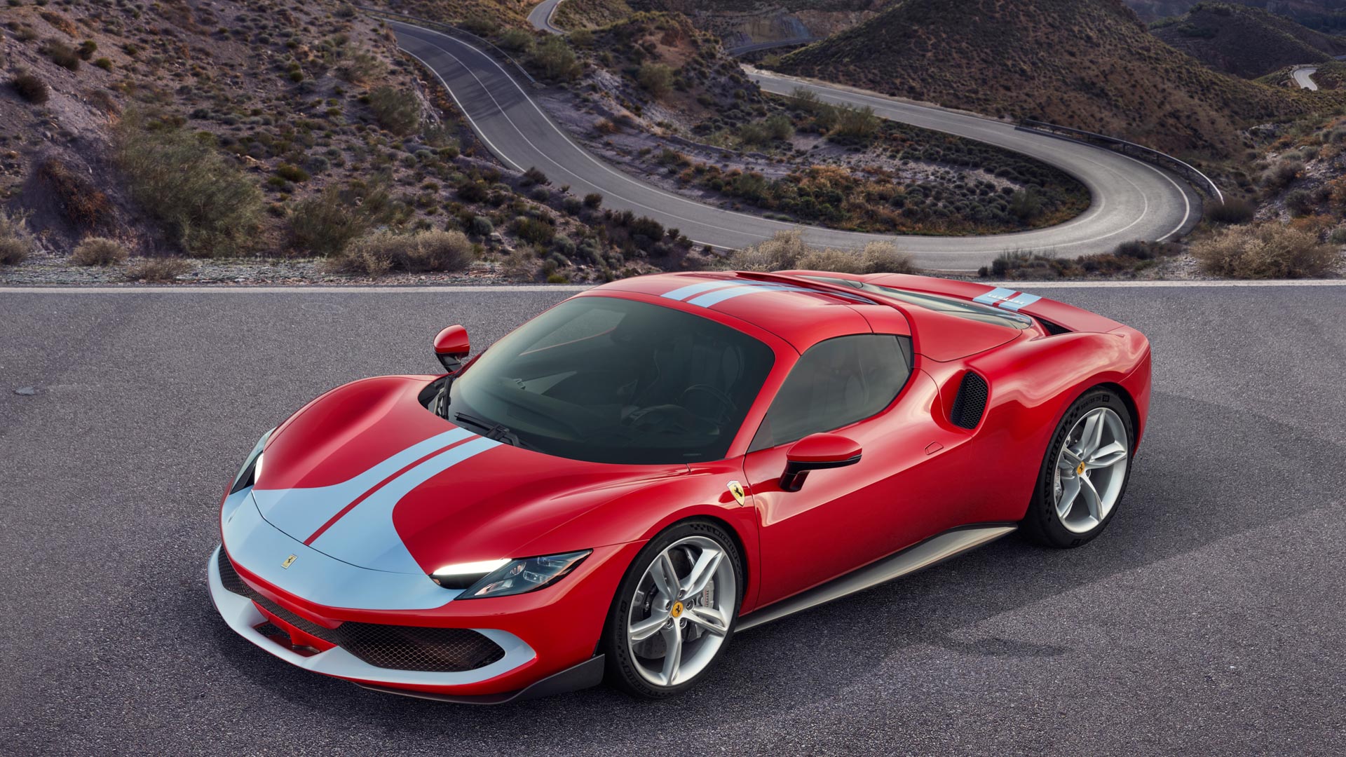 2023 Ferrari 296 GTS Hybrid Is An 819-HP Tanning Machine