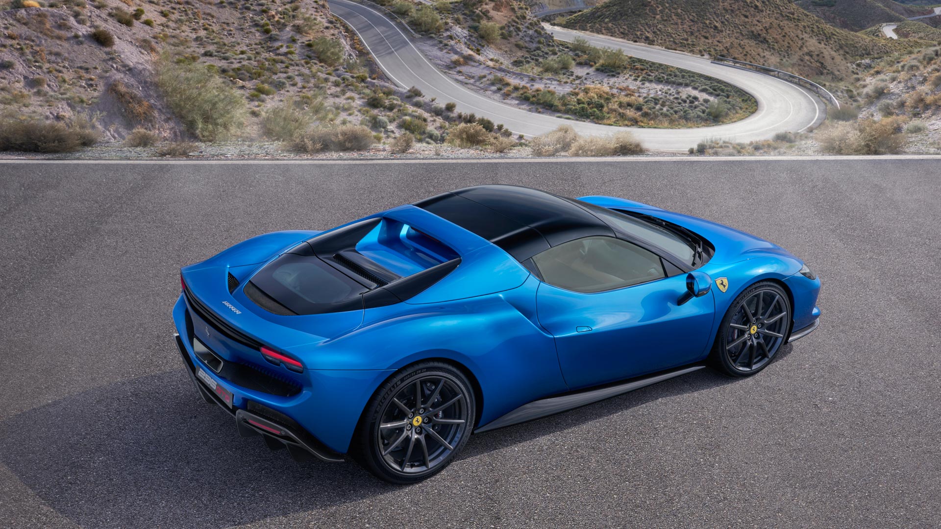 2023 Ferrari 296 GTS Hybrid Is An 819-HP Tanning Machine