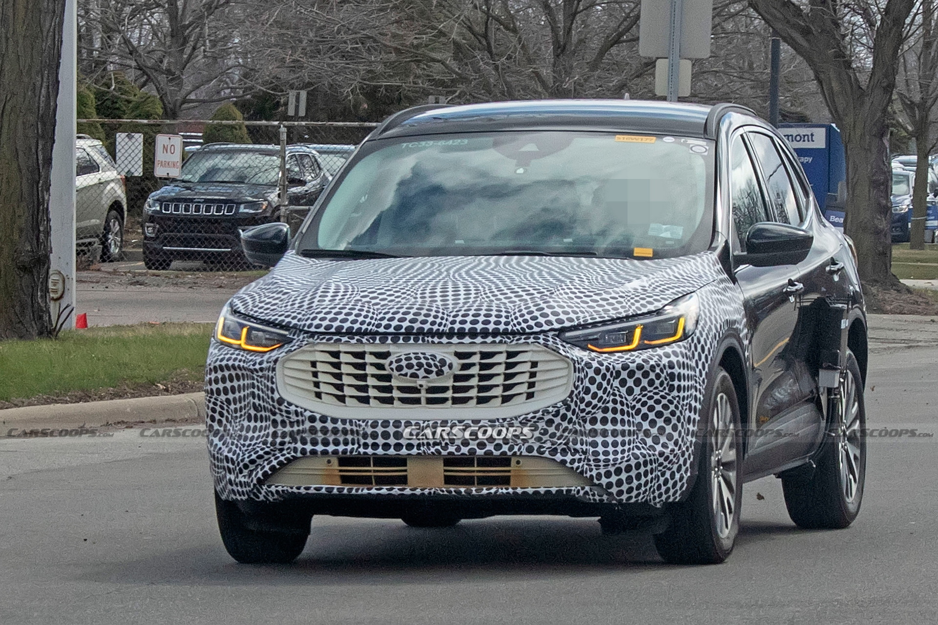 2023 Ford Escape Caught Out In Public Revealing Grille Shape And Lighting