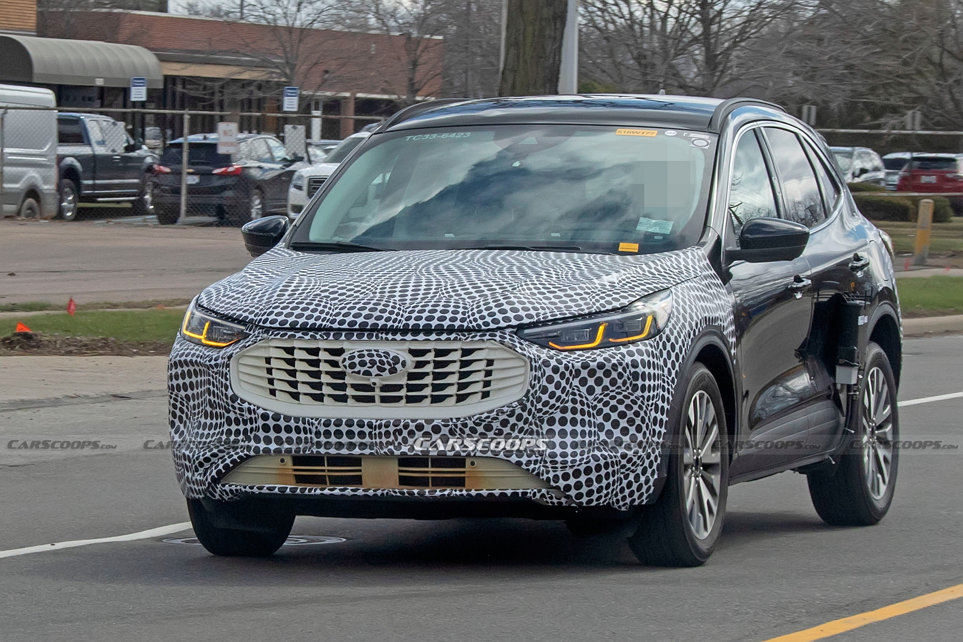 2023 Ford Escape Caught Out In Public Revealing Grille Shape And Lighting