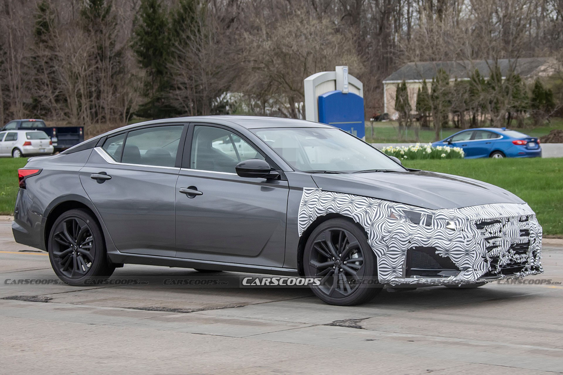 2023 Nissan Altima Spied With A Sportier Face And Larger Infotainment System
