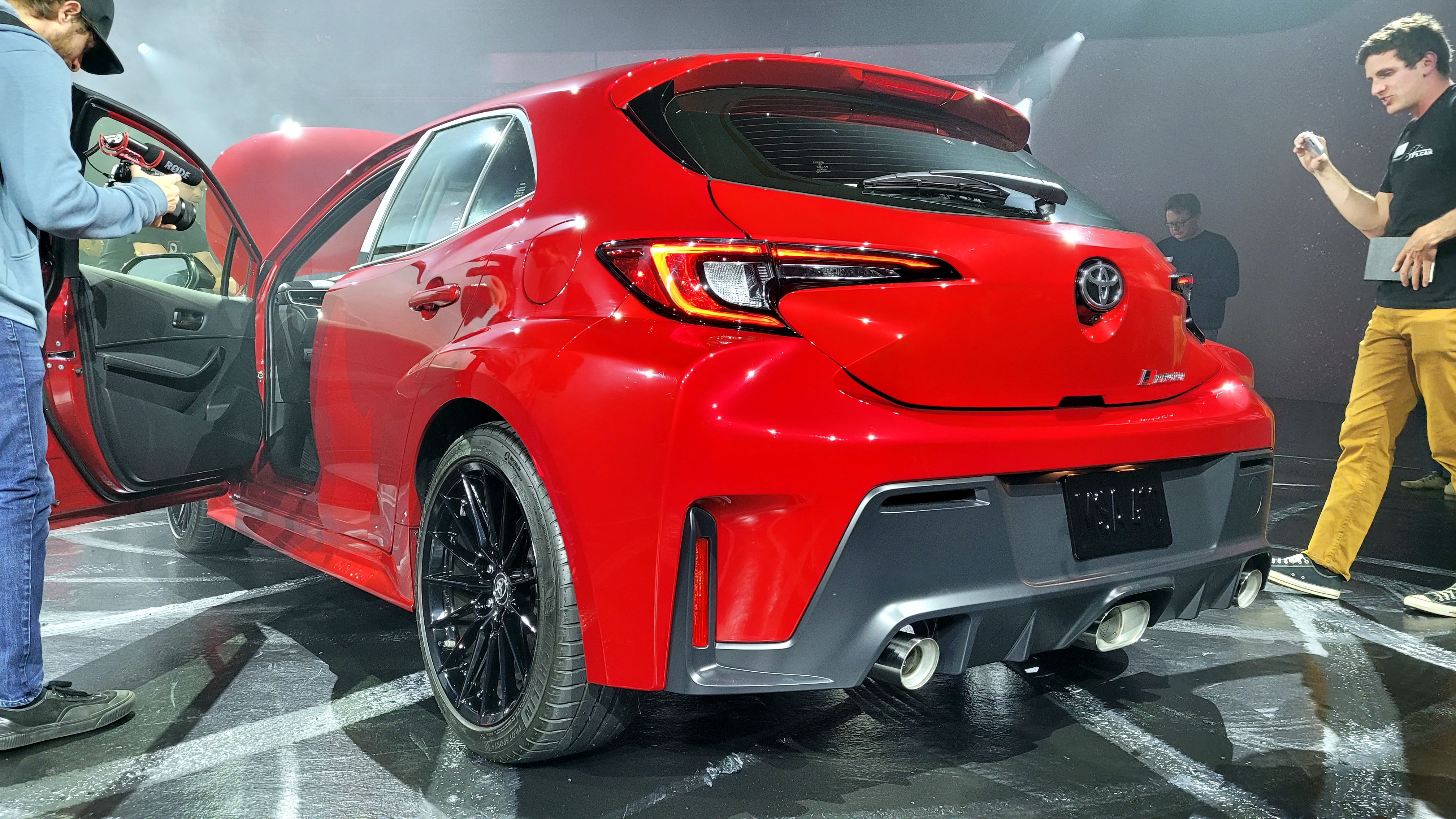 Why Did Toyota’s GR Corolla Launch Cars Have An EV Button And Analog Stock Gauges?