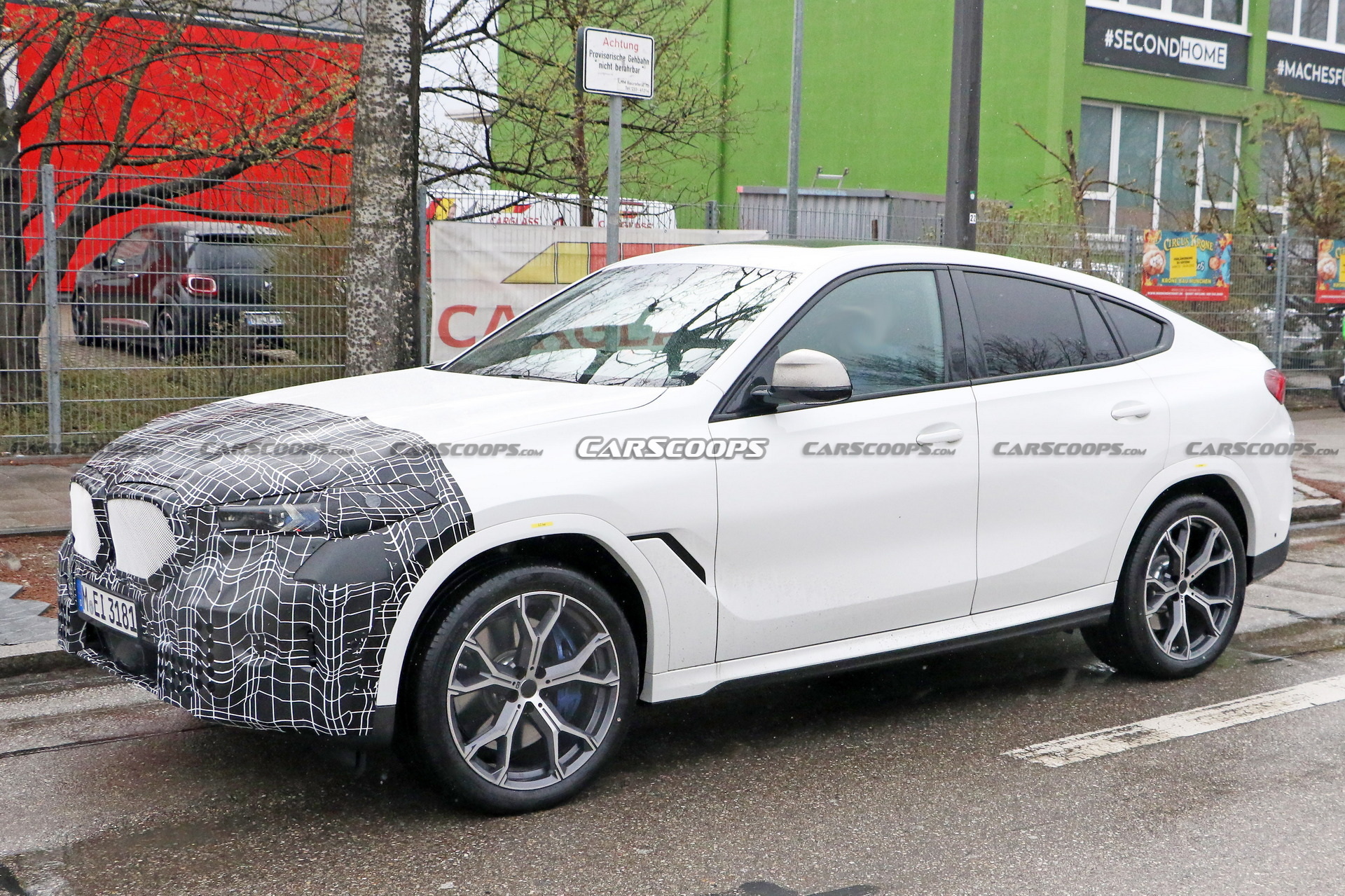 2024 BMW X6 Facelift Spied Again Hiding A Freshened Front End With New Headlamp Signatures