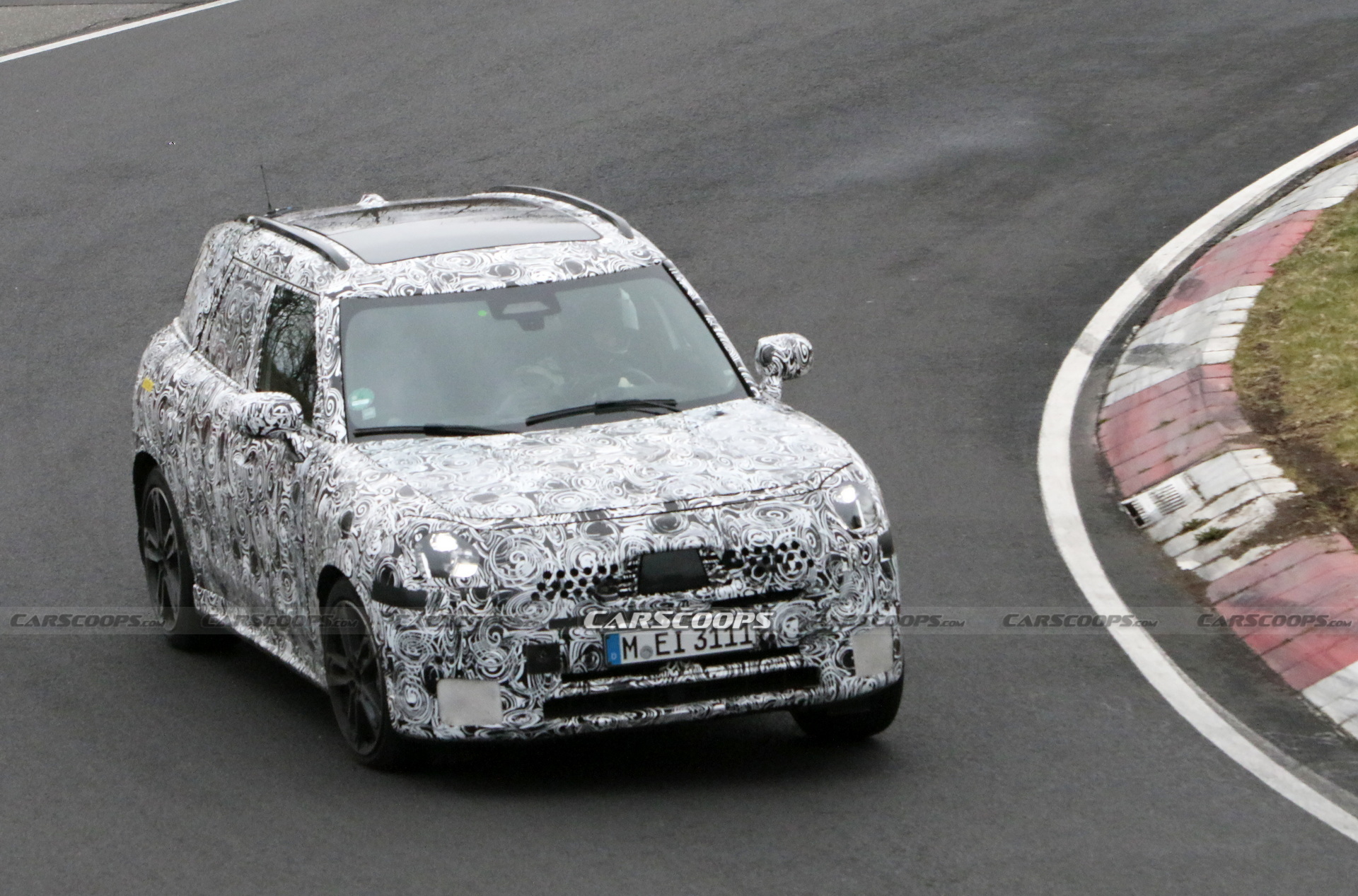 Next Generation 2024 MINI Countryman Caught Tearing It Up At The Nurburgring