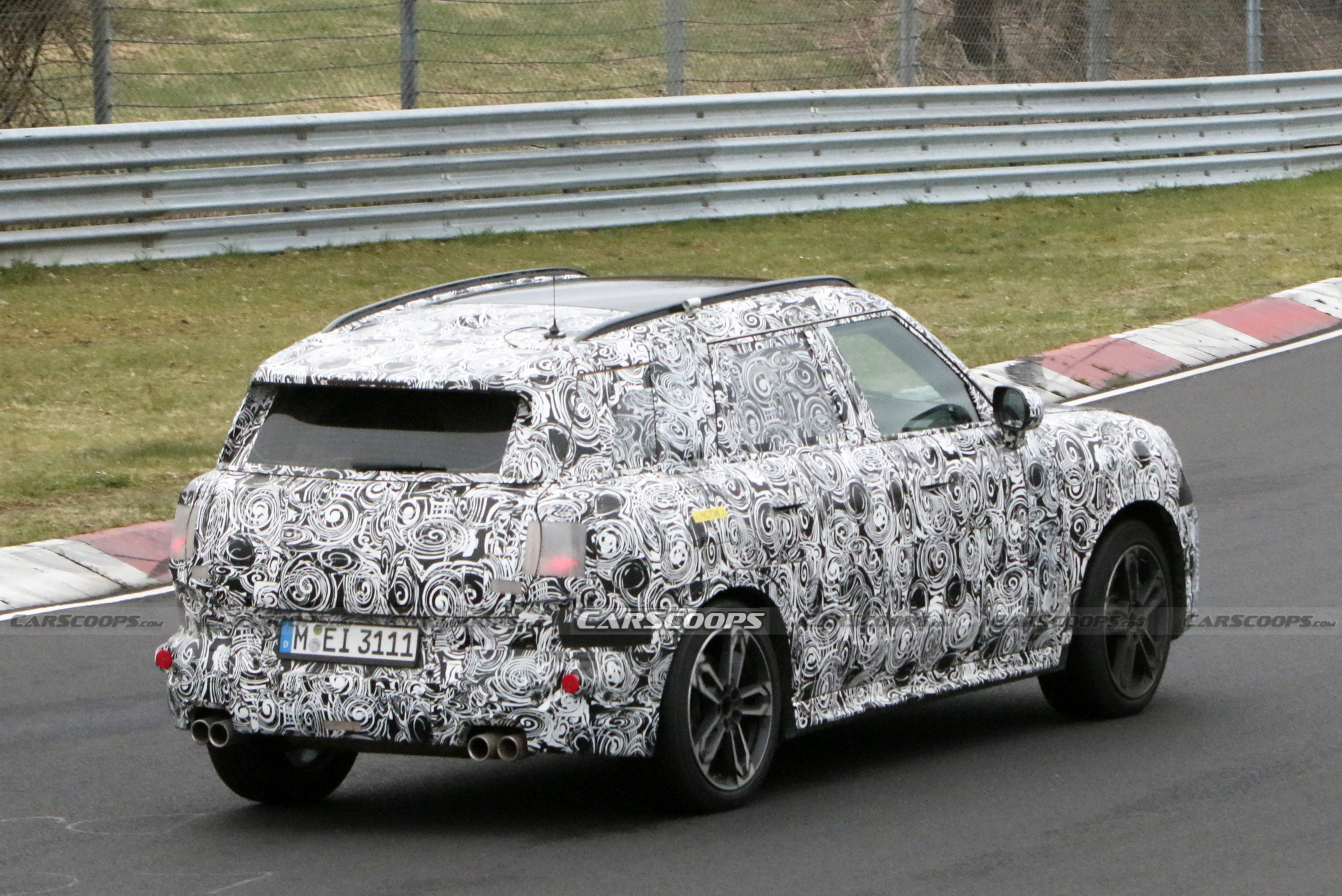 Next Generation 2024 MINI Countryman Caught Tearing It Up At The Nurburgring