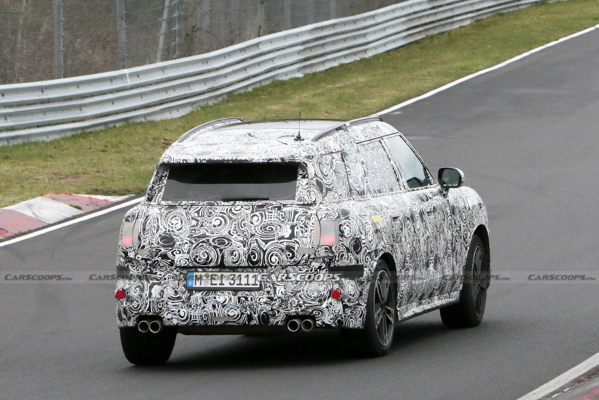 Next Generation 2024 MINI Countryman Caught Tearing It Up At The Nurburgring