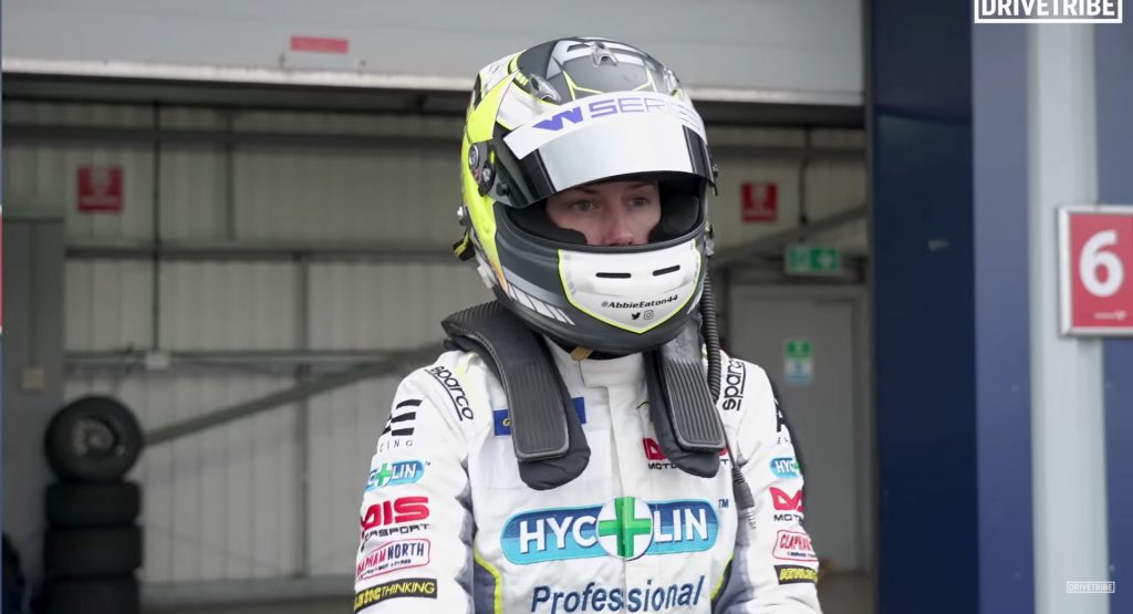  The Grand Tour’s Abbie Eaton Gets Behind The Wheel Of A Race Car After Breaking Her Back