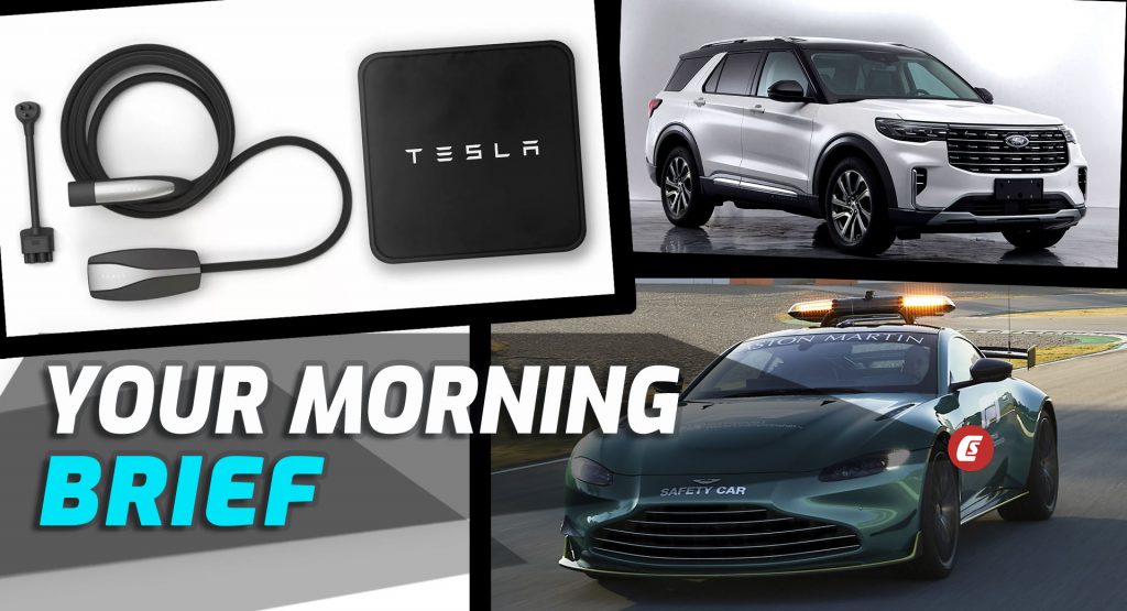  Tesla Ditches Charge Cables, China’s 2023 Ford Explorer Facelift, And F1’s Slow Safety Car Problem: Your Morning Brief