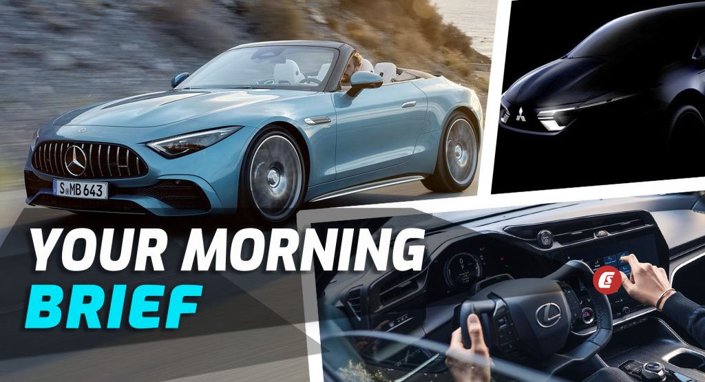  2023 Mercedes-AMG SL43, Lexus RZ 450e Reveals Yoke, And 2023 Mitsubishi Colt Teaser: Your Morning Brief