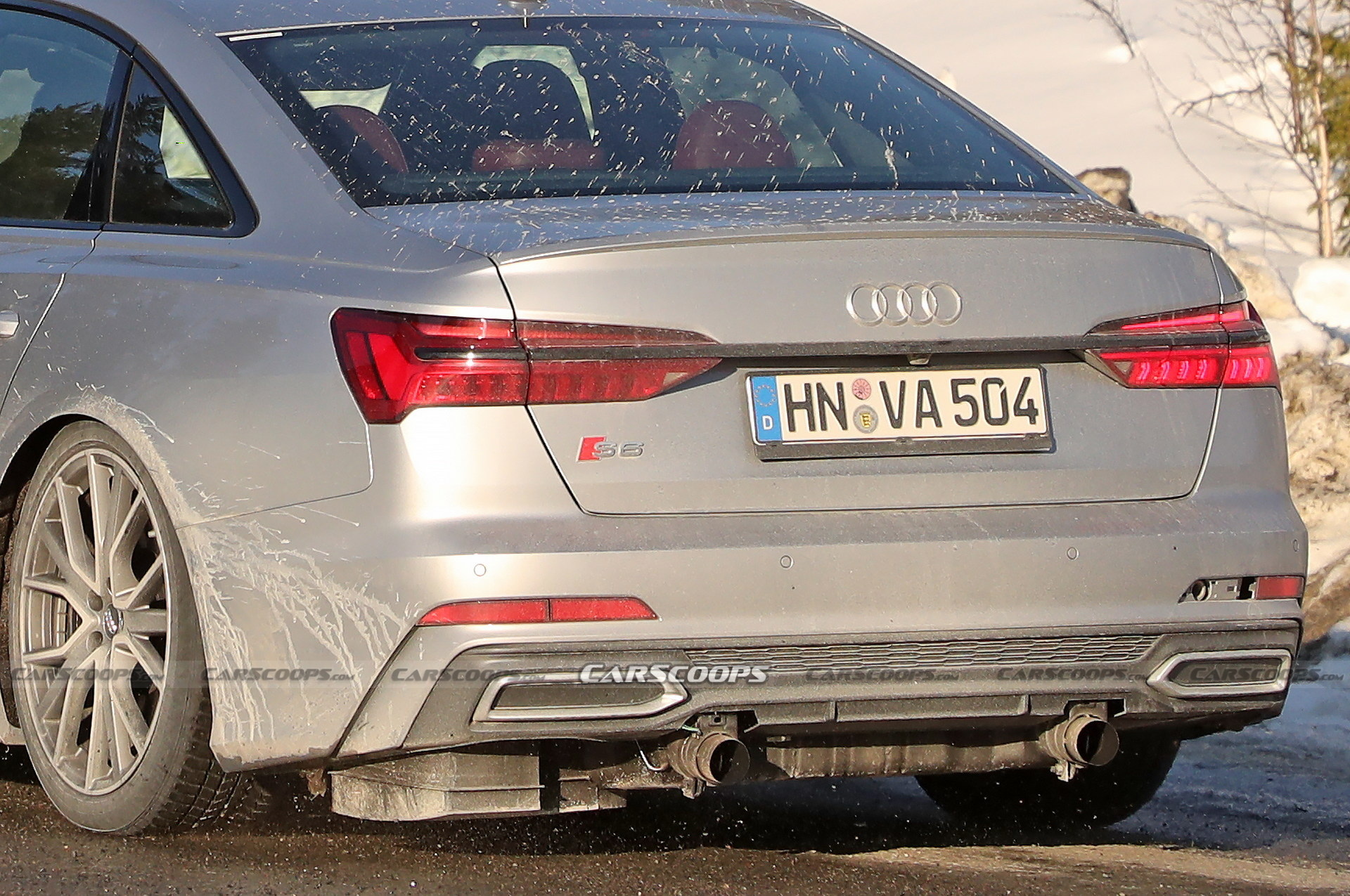 Mysterious Audi S6 Mule Spied With Loud (And Ugly) Exhausts