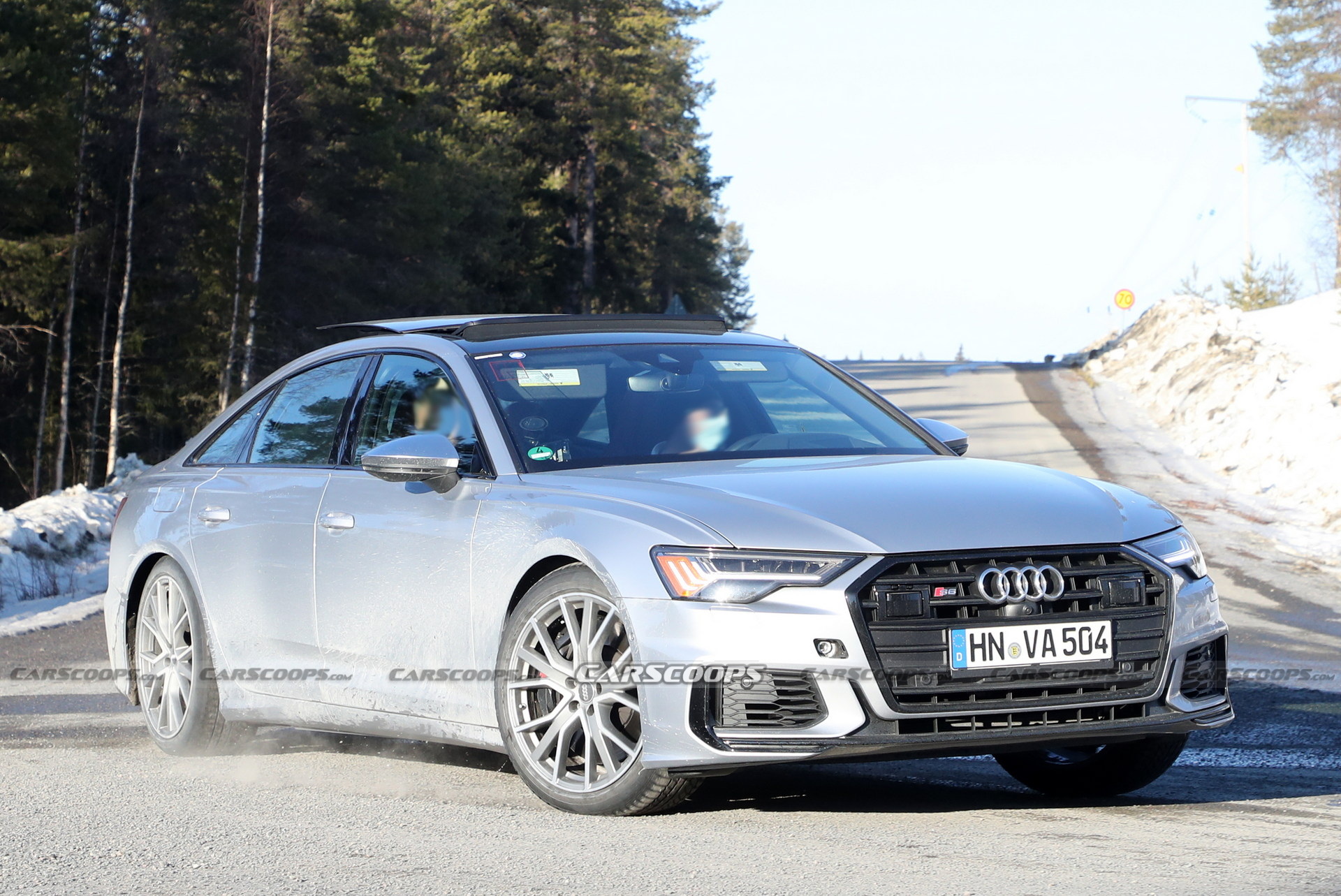 Mysterious Audi S6 Mule Spied With Loud (And Ugly) Exhausts
