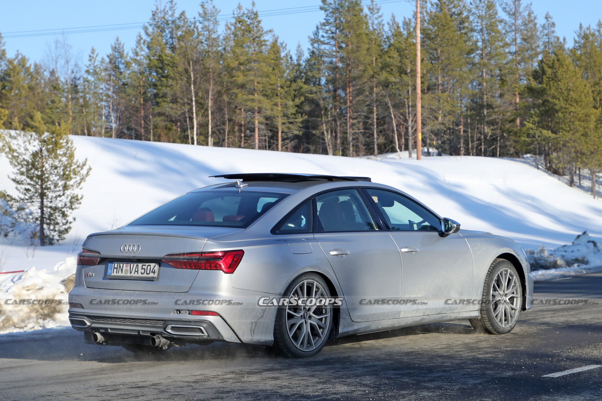 Mysterious Audi S6 Mule Spied With Loud (And Ugly) Exhausts