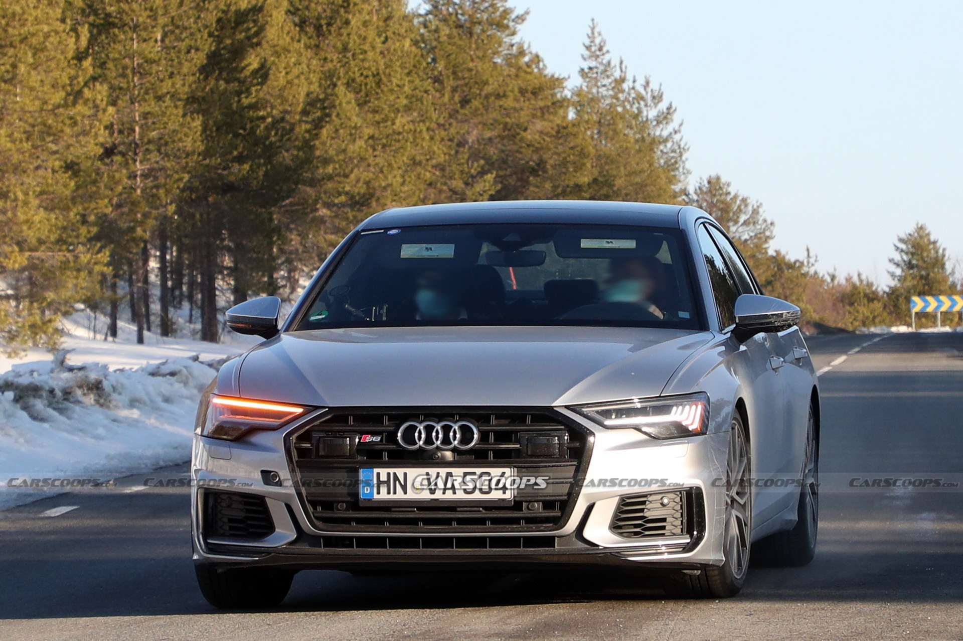 Mysterious Audi S6 Mule Spied With Loud (And Ugly) Exhausts
