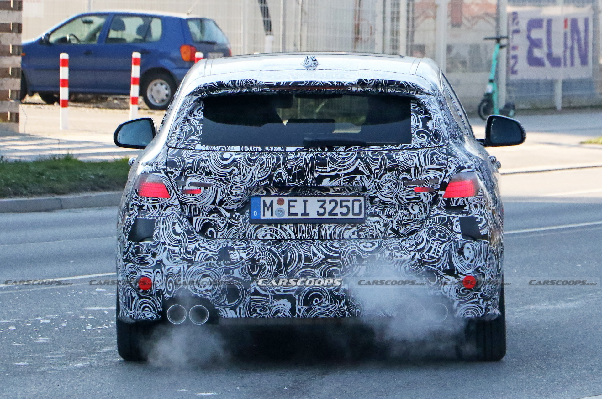 BMW M135i xDrive Facellift Spied With Quad Exhaust Pipes