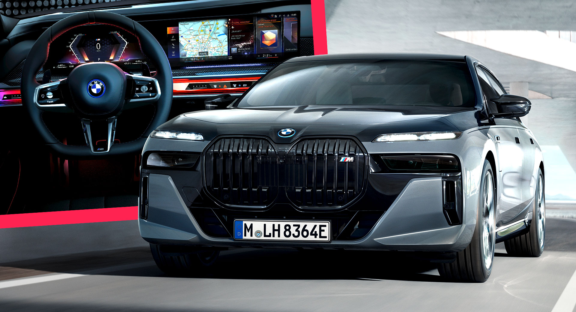 The BMW i7 is here with 536 hp and an abnormally large front grille