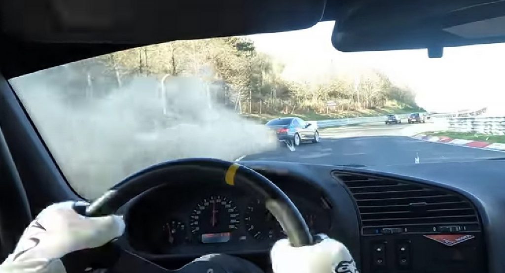 Watch A BMW Driver Summon All His Skill And Luck To Save 100 MPH Slide At Nürburgring