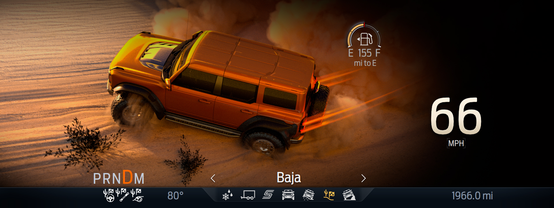 Ford Will Ship The Bronco Raptor With A Digital 12-Inch Off-Road Focused Driver Display