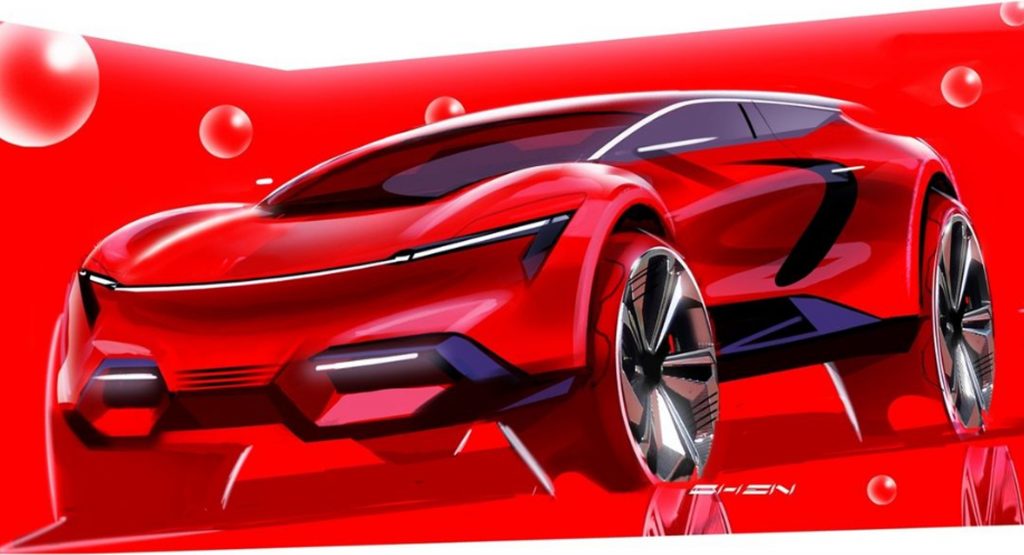  Does This GM Design Sketch Look Like An Electric Corvette SUV To You?