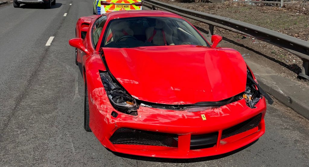 Man Buys Ferrari 488 GTB And Crashes After Driving It Less Than 2 Miles From Dealership