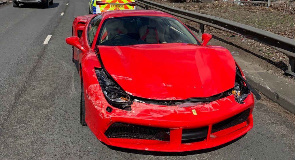  Man Buys Ferrari 488 GTB And Crashes After Driving It Less Than 2 Miles From Dealership