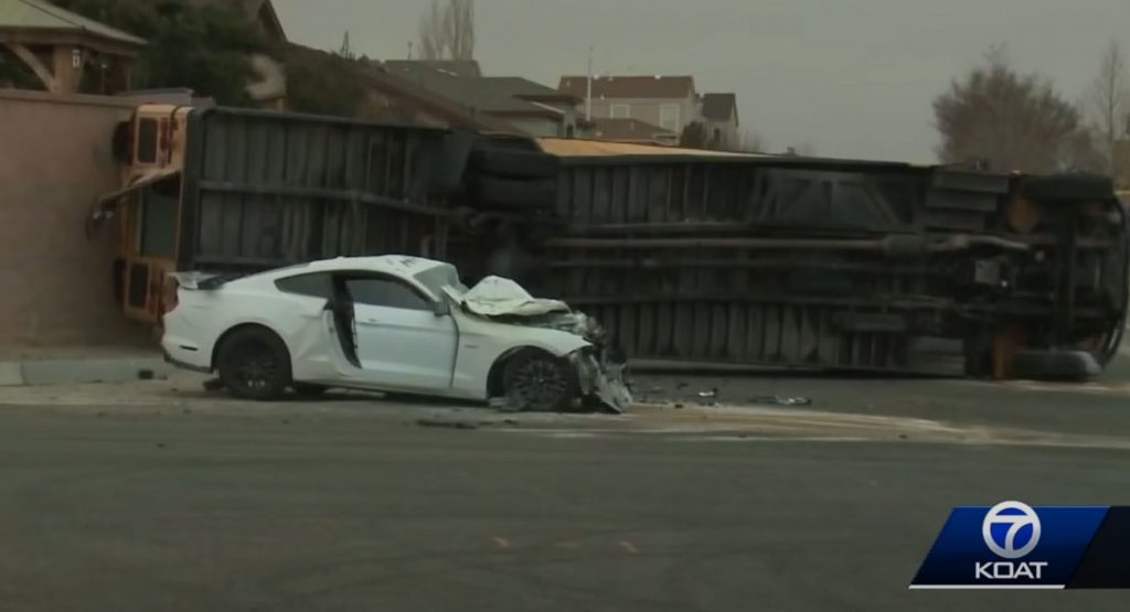  Man Faces Up To Six Years In Prison After Hitting School Bus While Racing His Ford Mustang