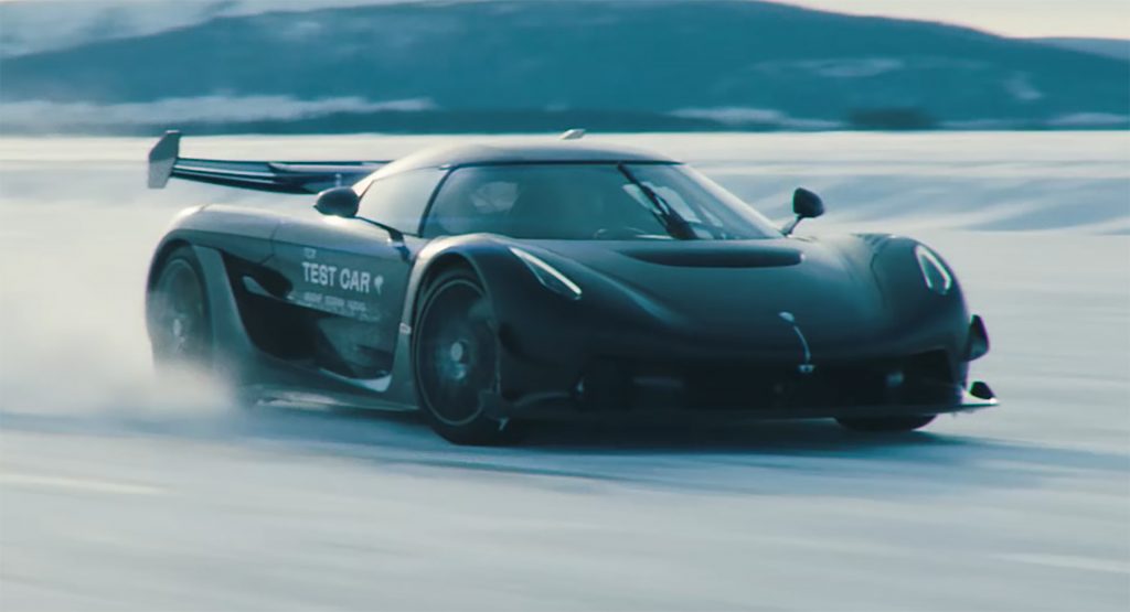  Koenigsegg Takes The Jesko Snow Drifting In Special Easter-Themed Video