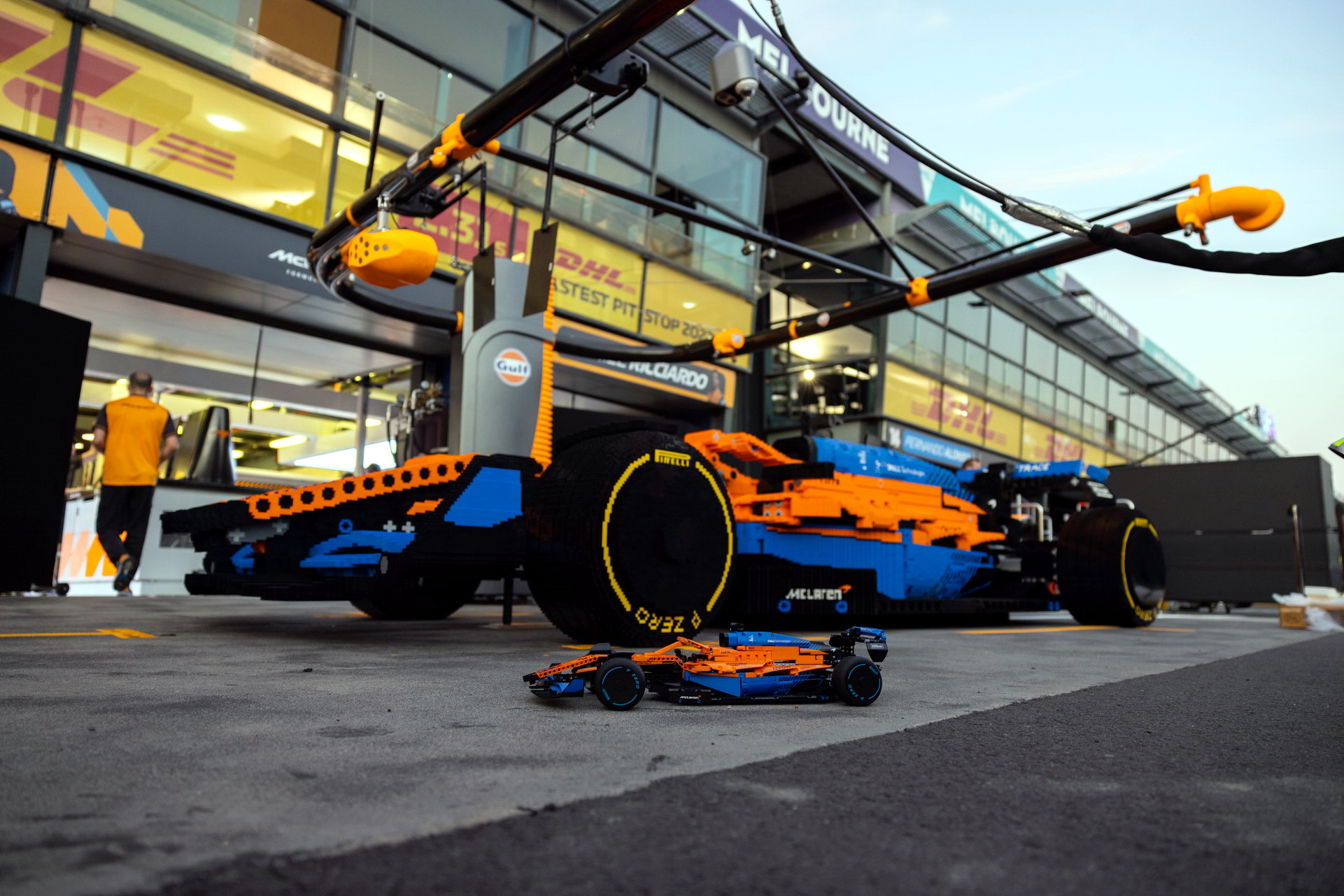 LEGO Brought A Life-Size Version Of Their McLaren F1 Race Car Model To The Australian GP