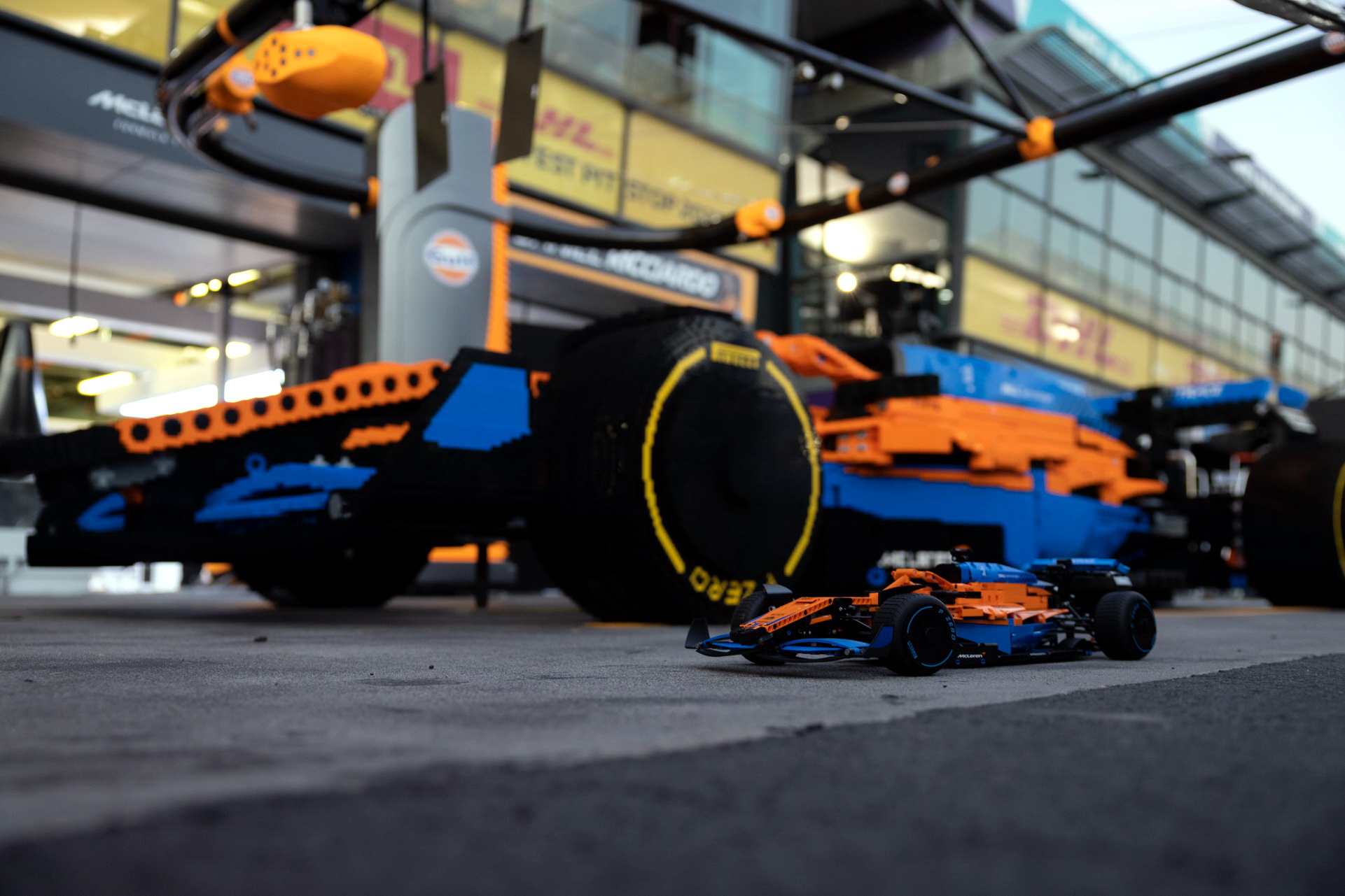 LEGO Brought A Life-Size Version Of Their McLaren F1 Race Car Model To The Australian GP