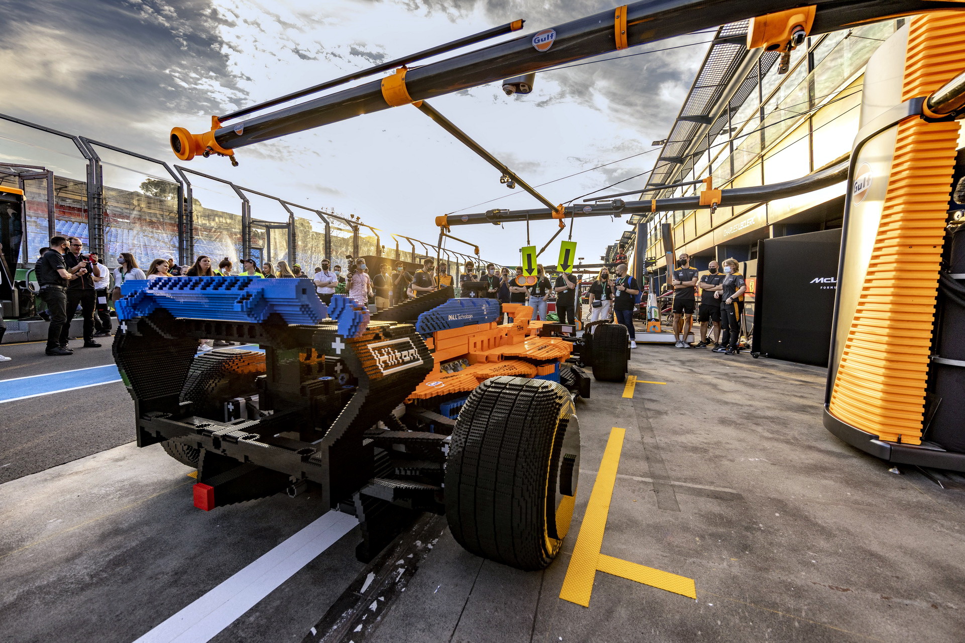 LEGO Brought A Life-Size Version Of Their McLaren F1 Race Car Model To The Australian GP