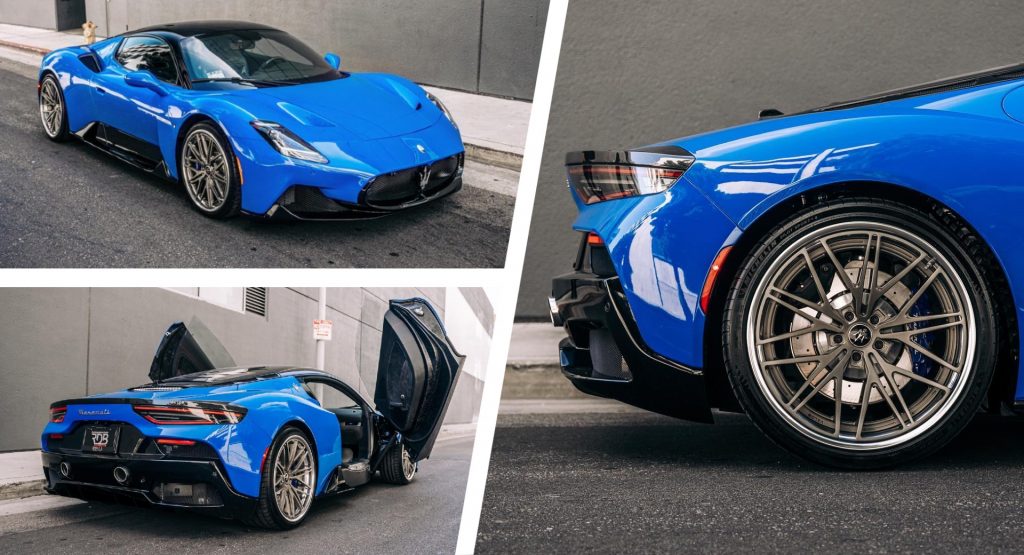  Maserati MC20 Looks Pretty Tasty With Some Aftermarket Wheels On