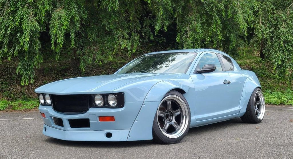  Mazda RX-8 Gets A Reverse Restomod With A ’70s Savannah RX-3 Facelift