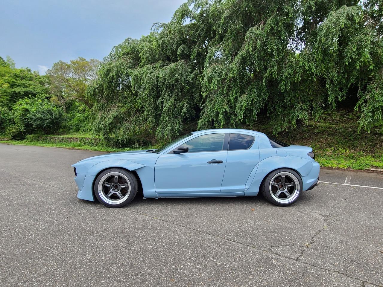 Mazda RX-8 Gets A Reverse Restomod With A ’70s Savannah RX-3 Facelift