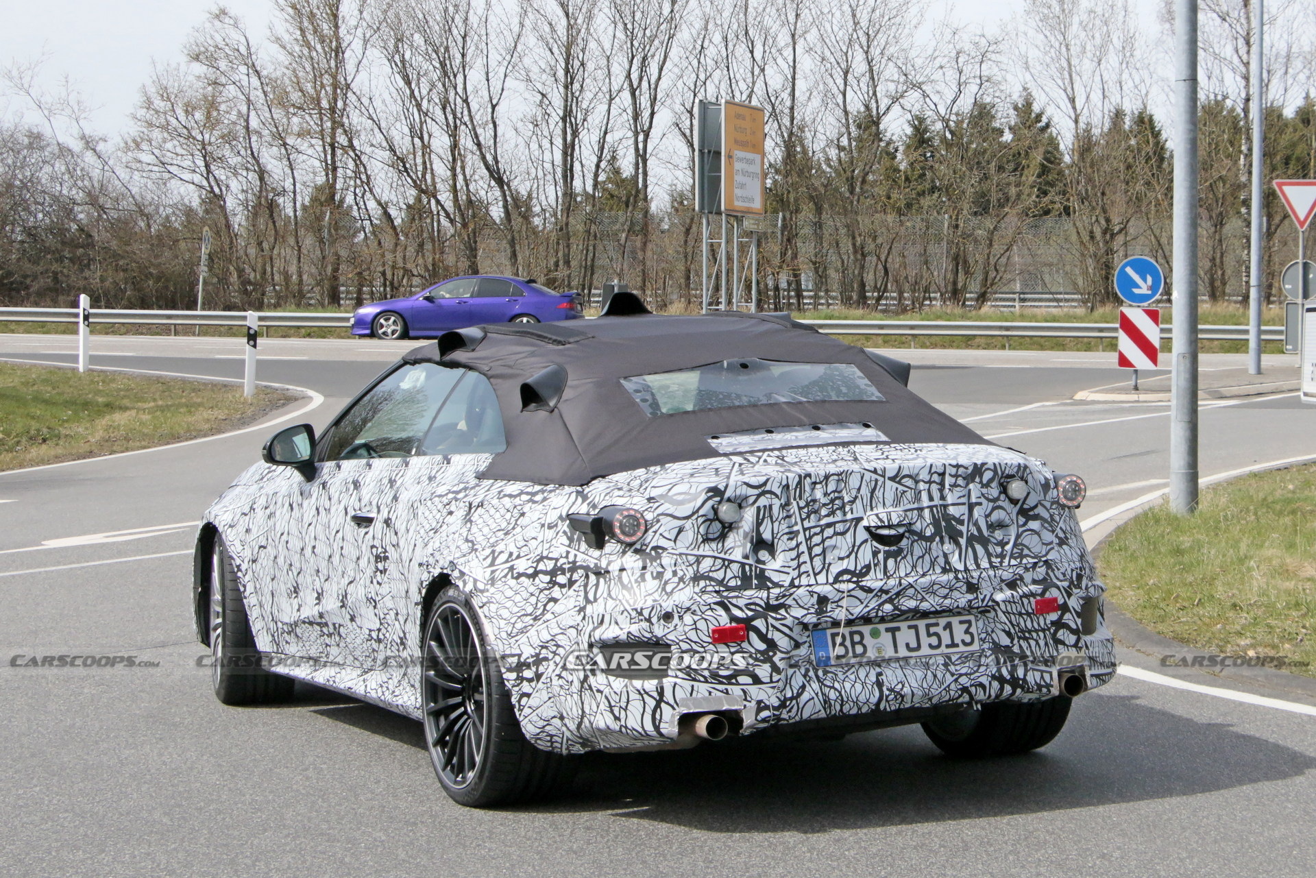 2023 Mercedes-AMG CLE Spied At The Nürburgring Showing Its Fast Bits