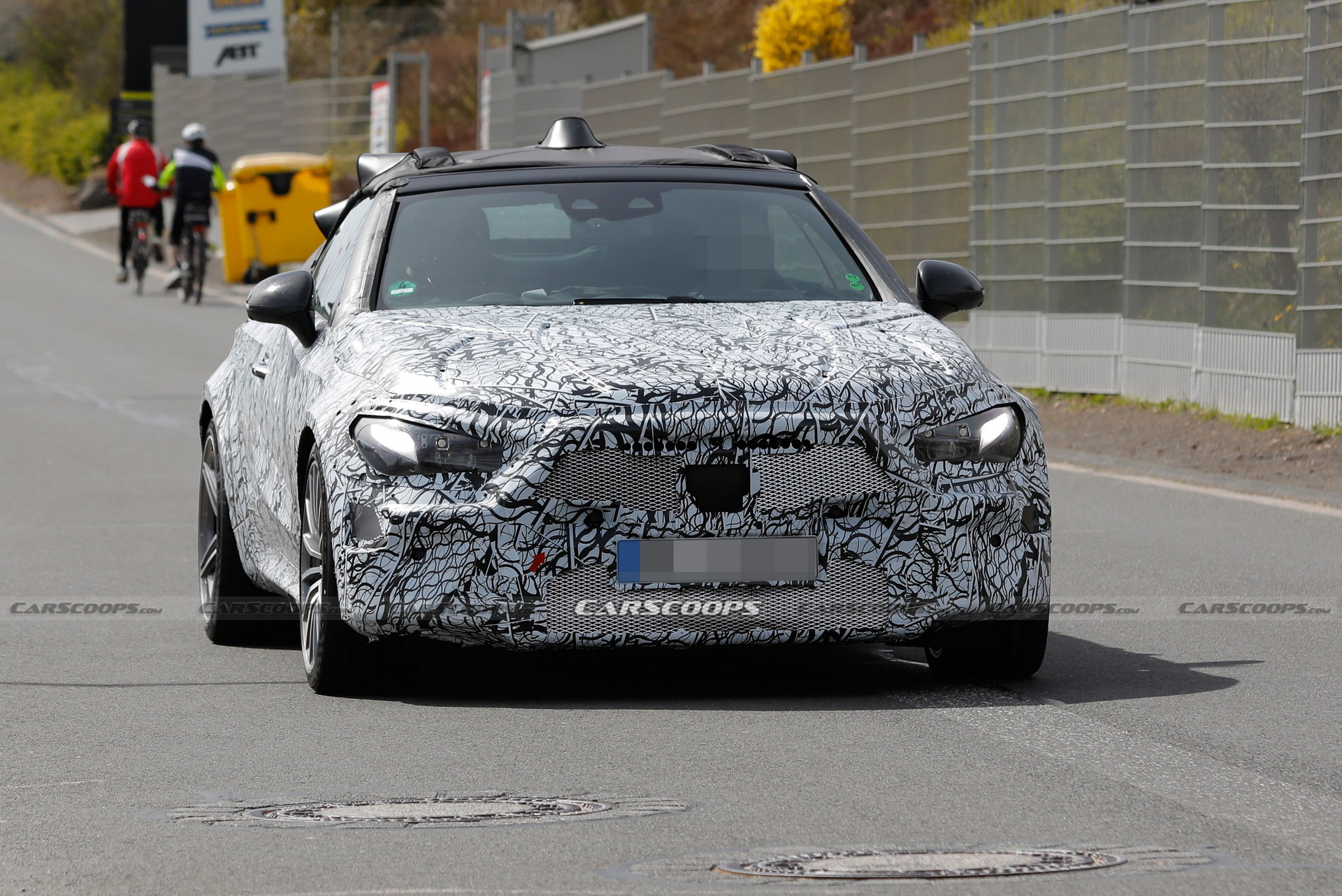2023 Mercedes-AMG CLE Spied At The Nürburgring Showing Its Fast Bits