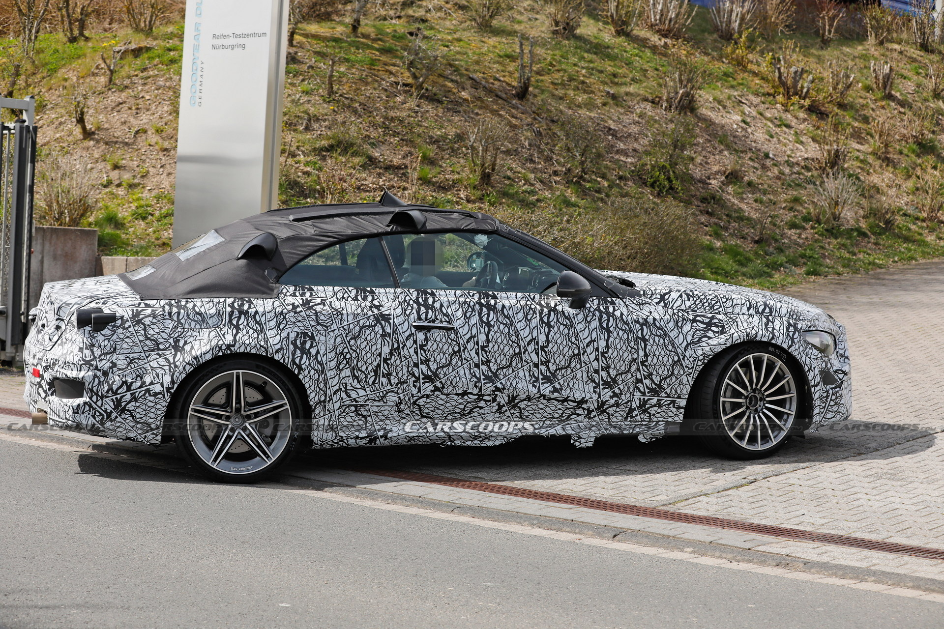 2023 Mercedes-AMG CLE Spied At The Nürburgring Showing Its Fast Bits
