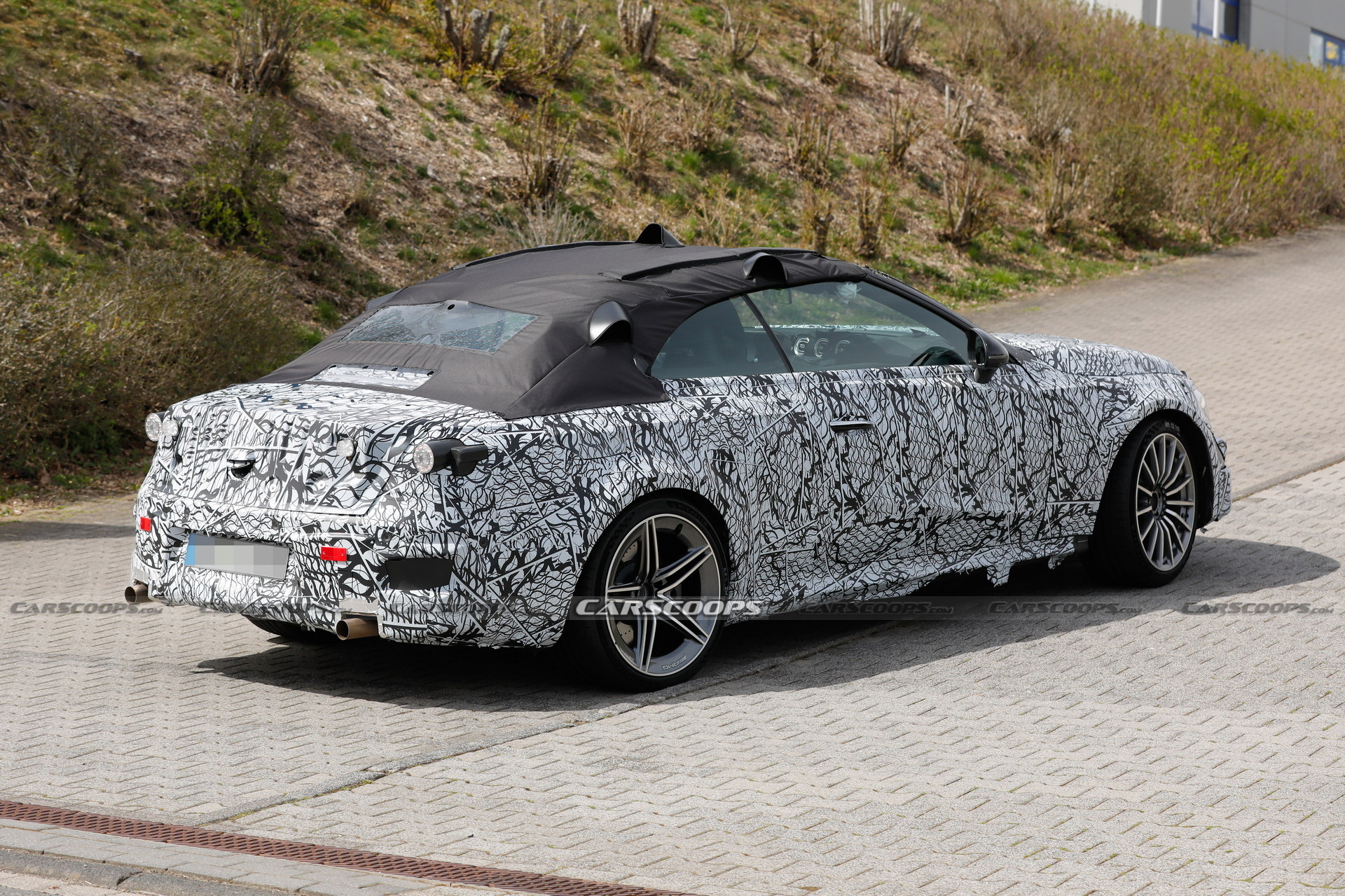 2023 Mercedes-AMG CLE Spied At The Nürburgring Showing Its Fast Bits