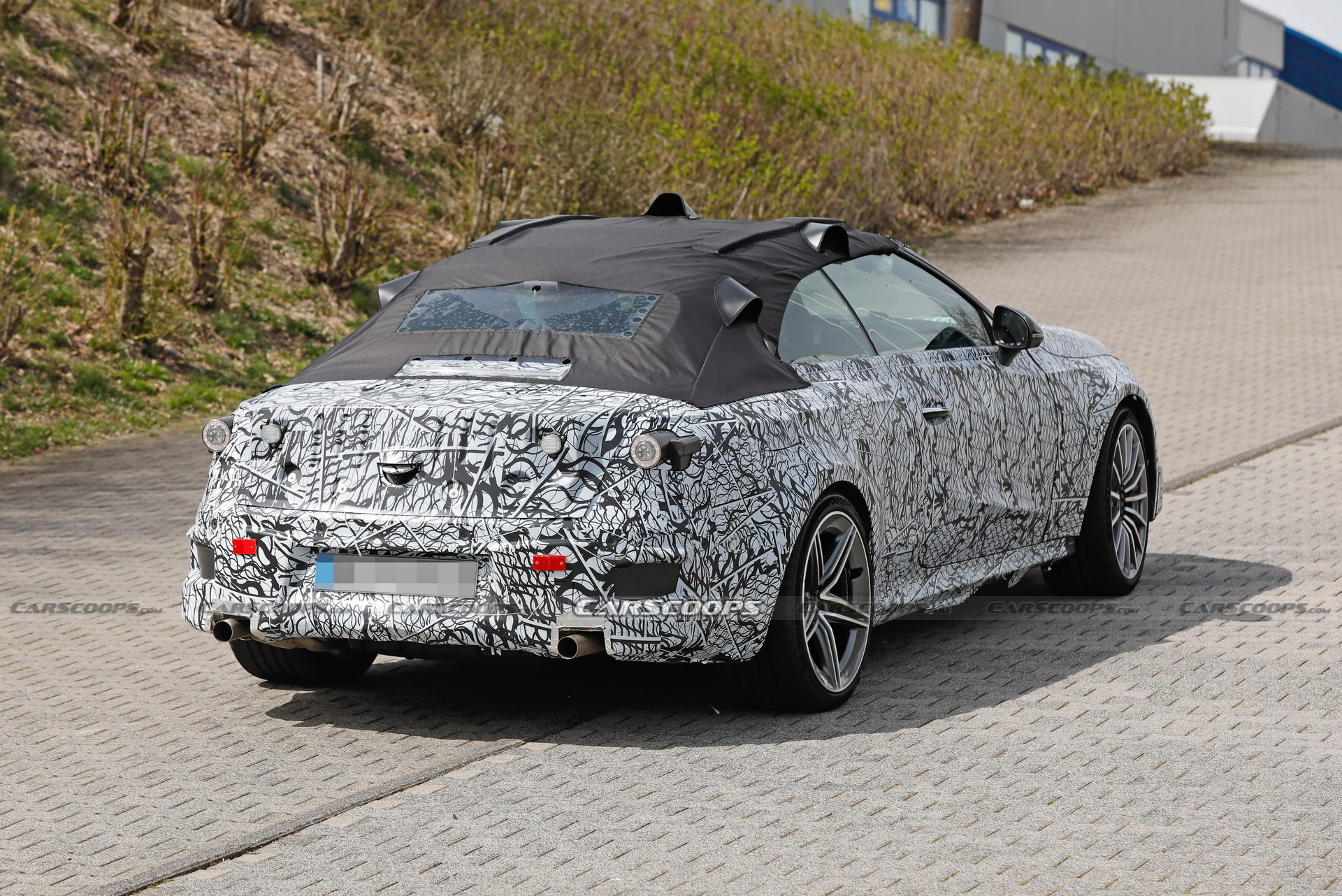 2023 Mercedes-AMG CLE Spied At The Nürburgring Showing Its Fast Bits