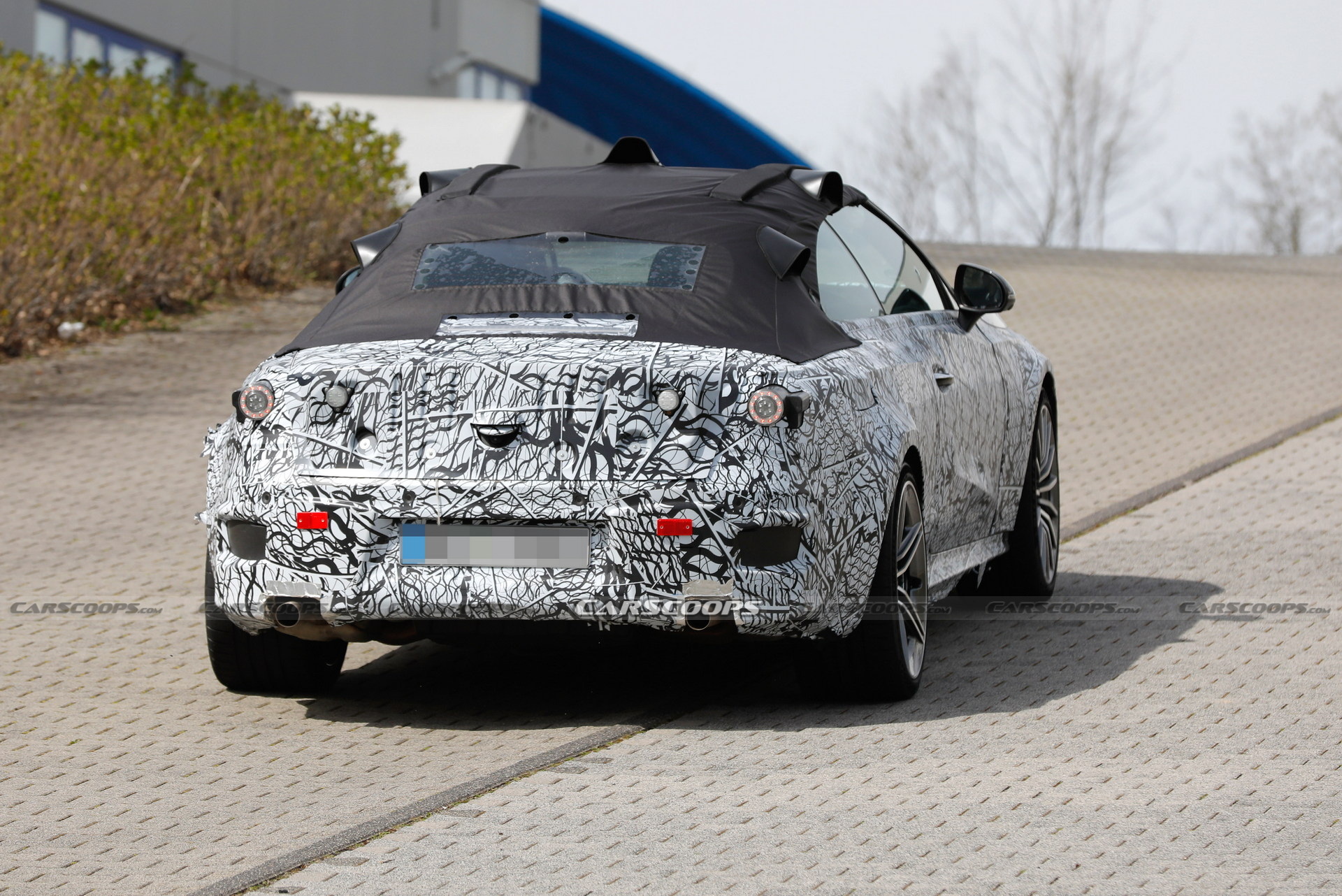 2023 Mercedes-AMG CLE Spied At The Nürburgring Showing Its Fast Bits