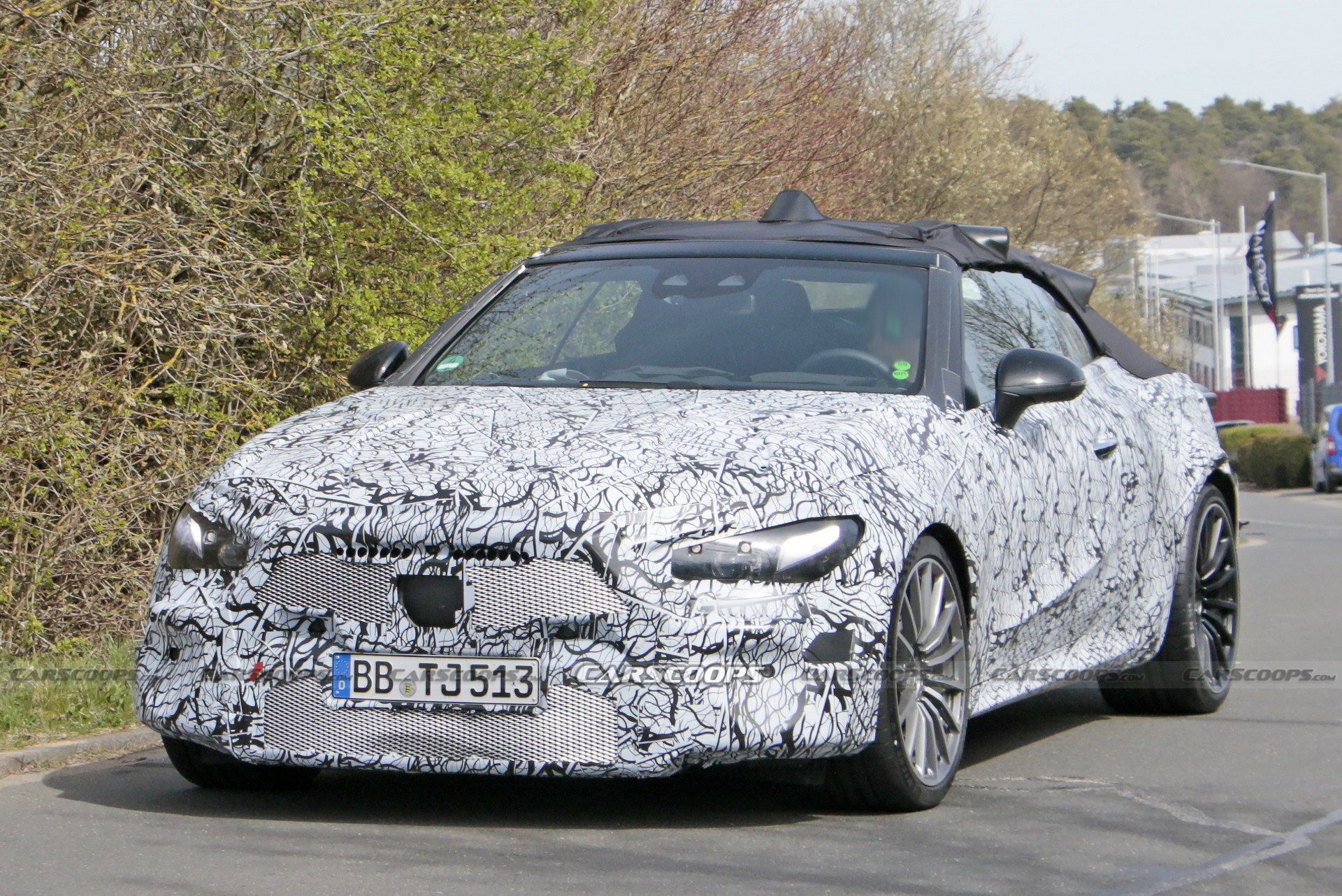 2023 Mercedes-AMG CLE Spied At The Nürburgring Showing Its Fast Bits