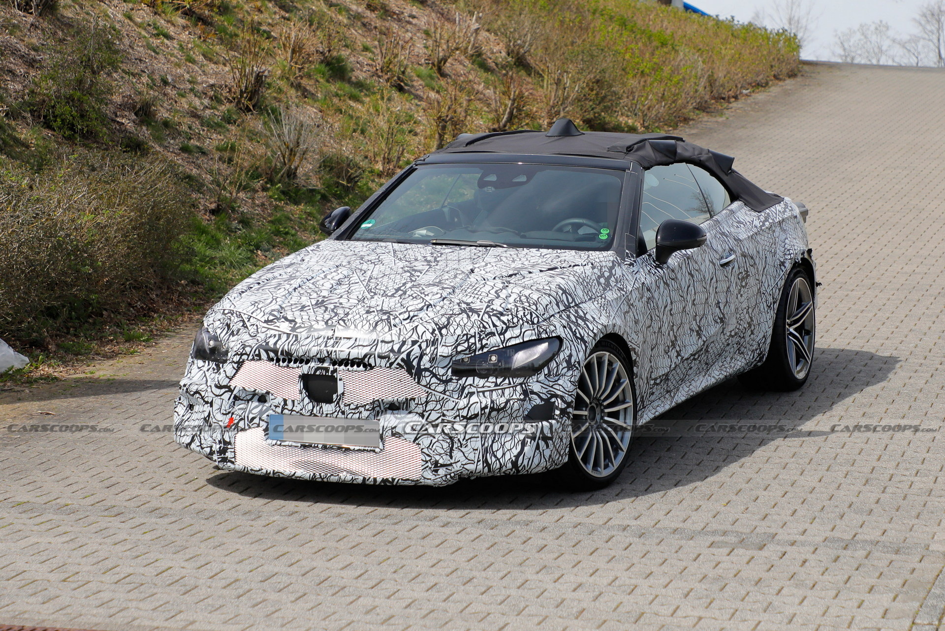 2023 Mercedes-AMG CLE Spied At The Nürburgring Showing Its Fast Bits