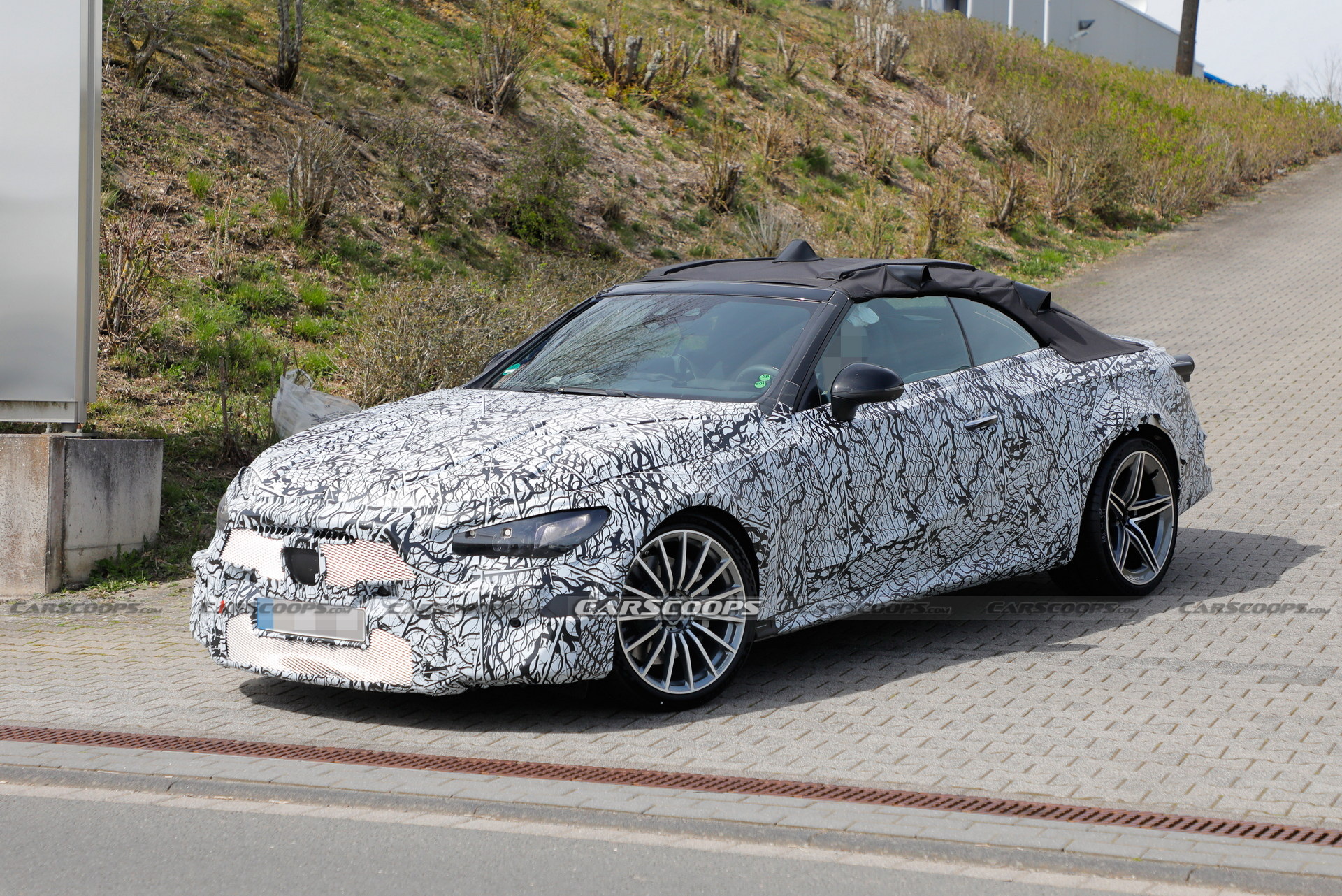 2023 Mercedes-AMG CLE Spied At The Nürburgring Showing Its Fast Bits