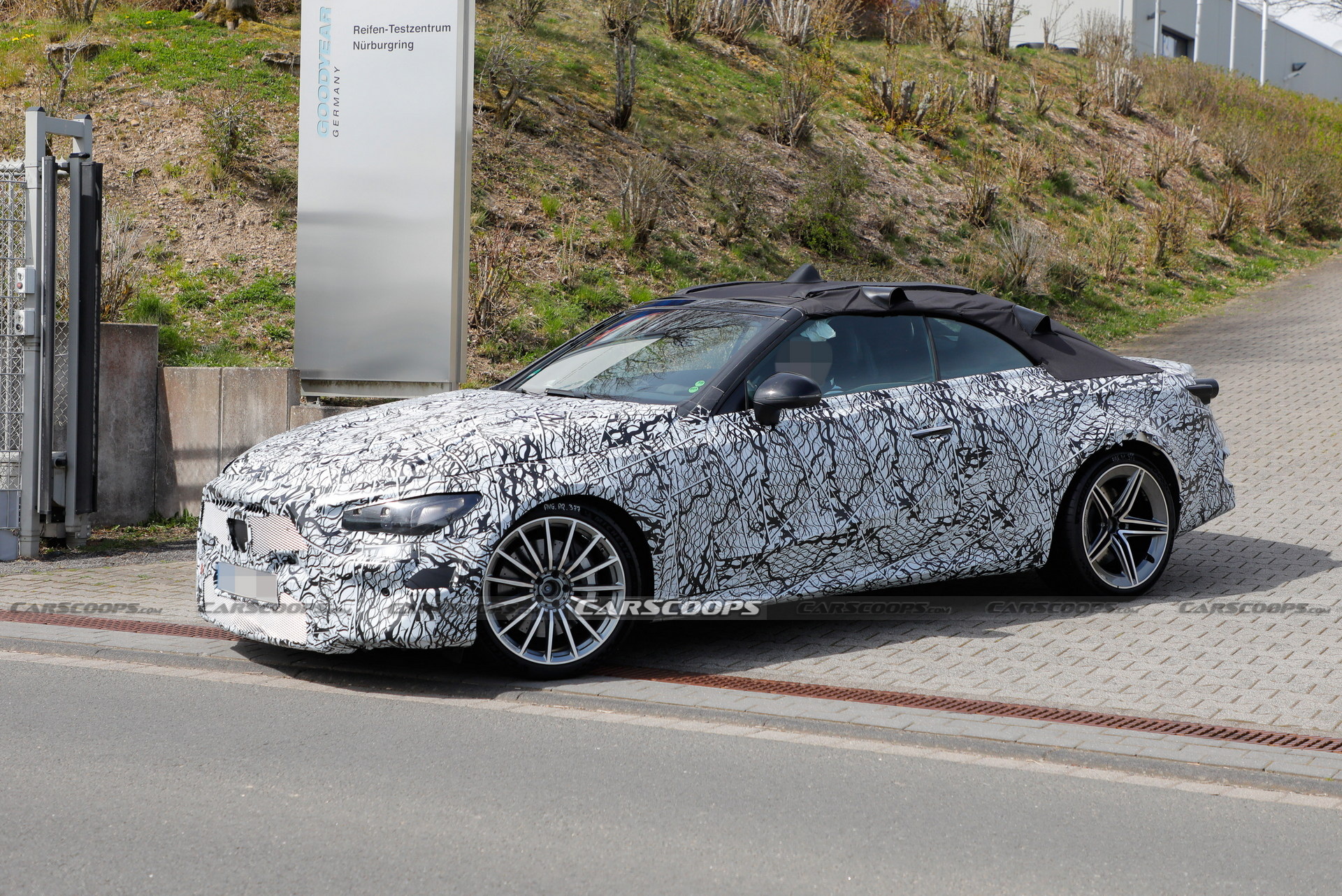 2023 Mercedes-AMG CLE Spied At The Nürburgring Showing Its Fast Bits