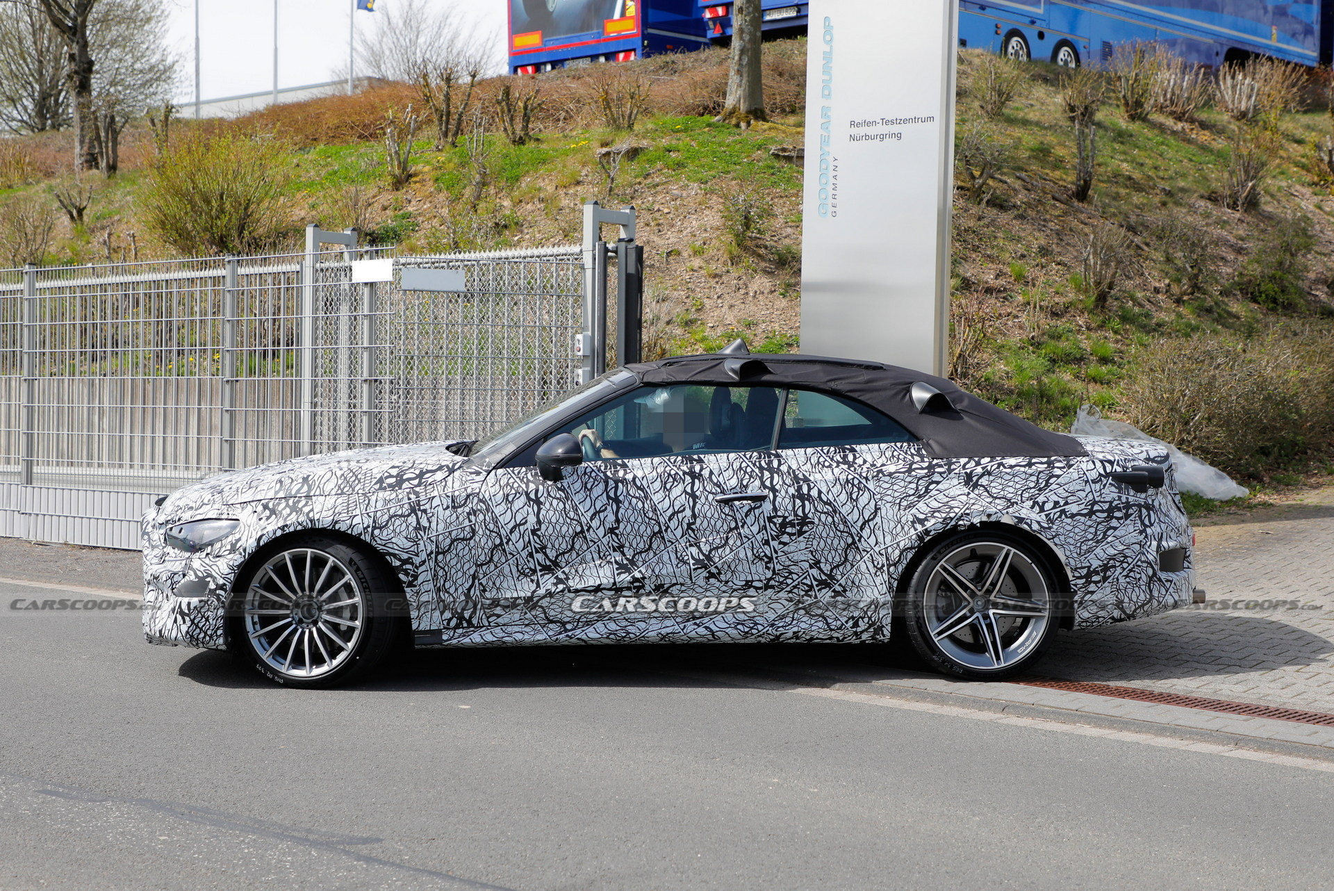2023 Mercedes-AMG CLE Spied At The Nürburgring Showing Its Fast Bits