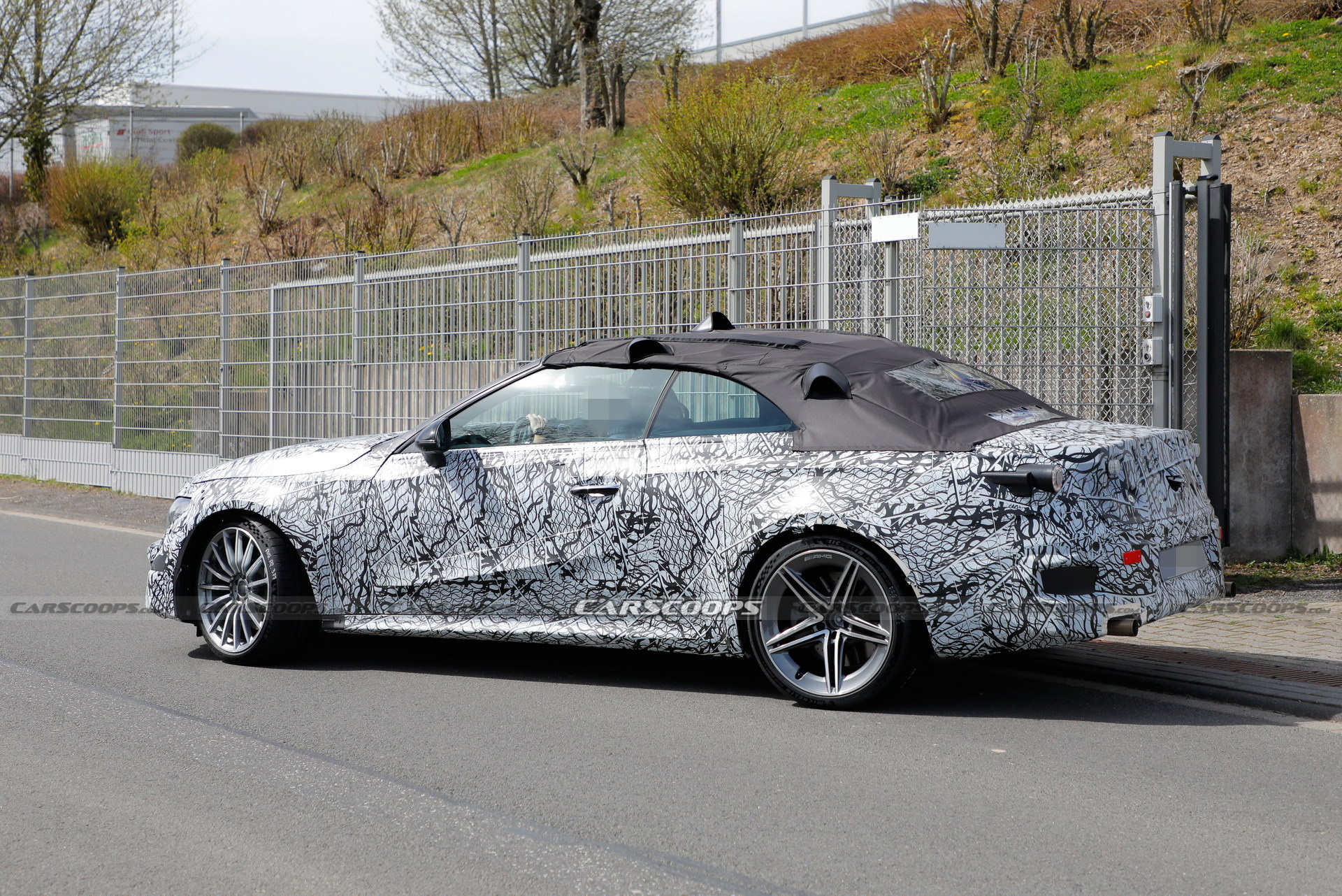 2023 Mercedes-AMG CLE Spied At The Nürburgring Showing Its Fast Bits