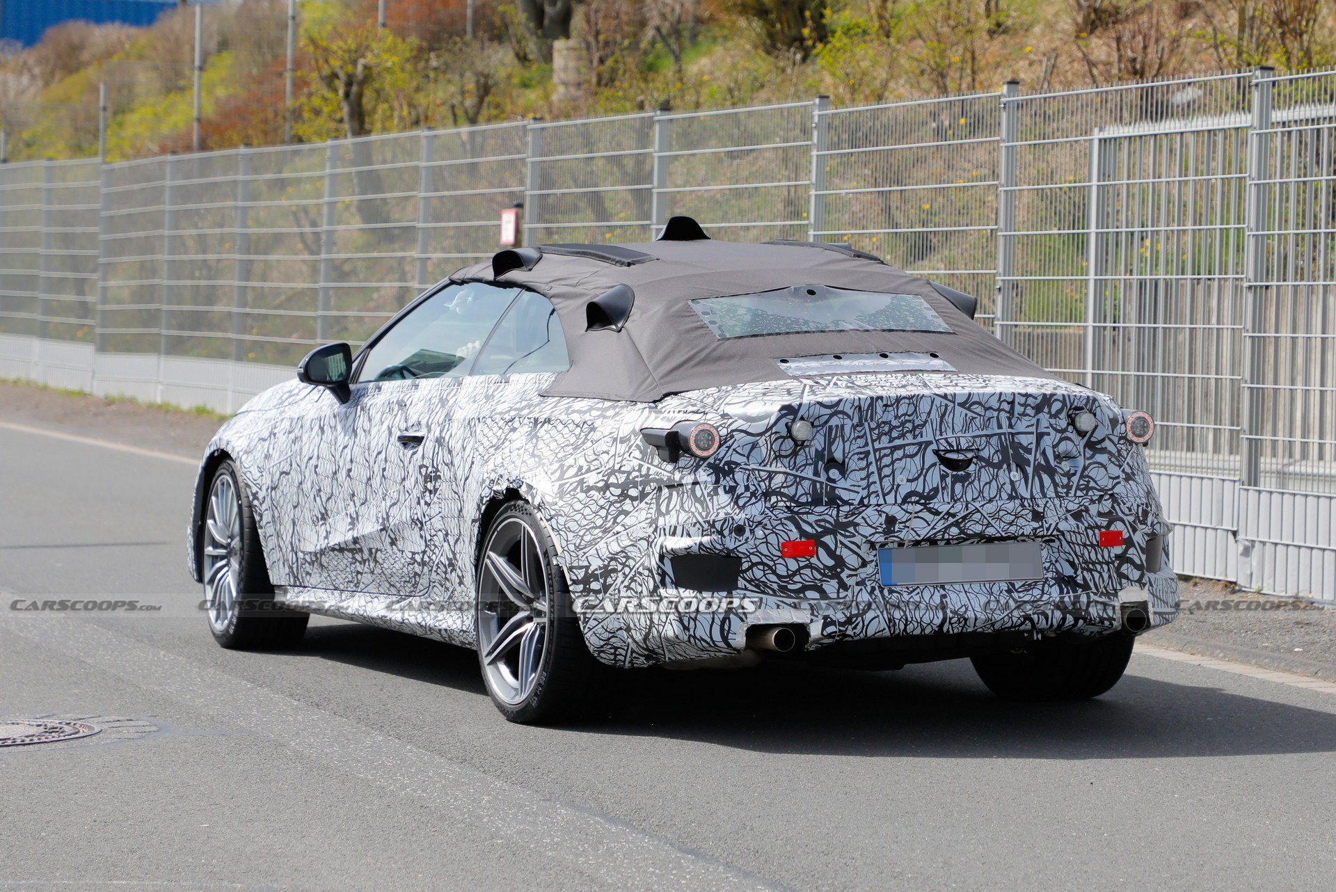 2023 Mercedes-AMG CLE Spied At The Nürburgring Showing Its Fast Bits