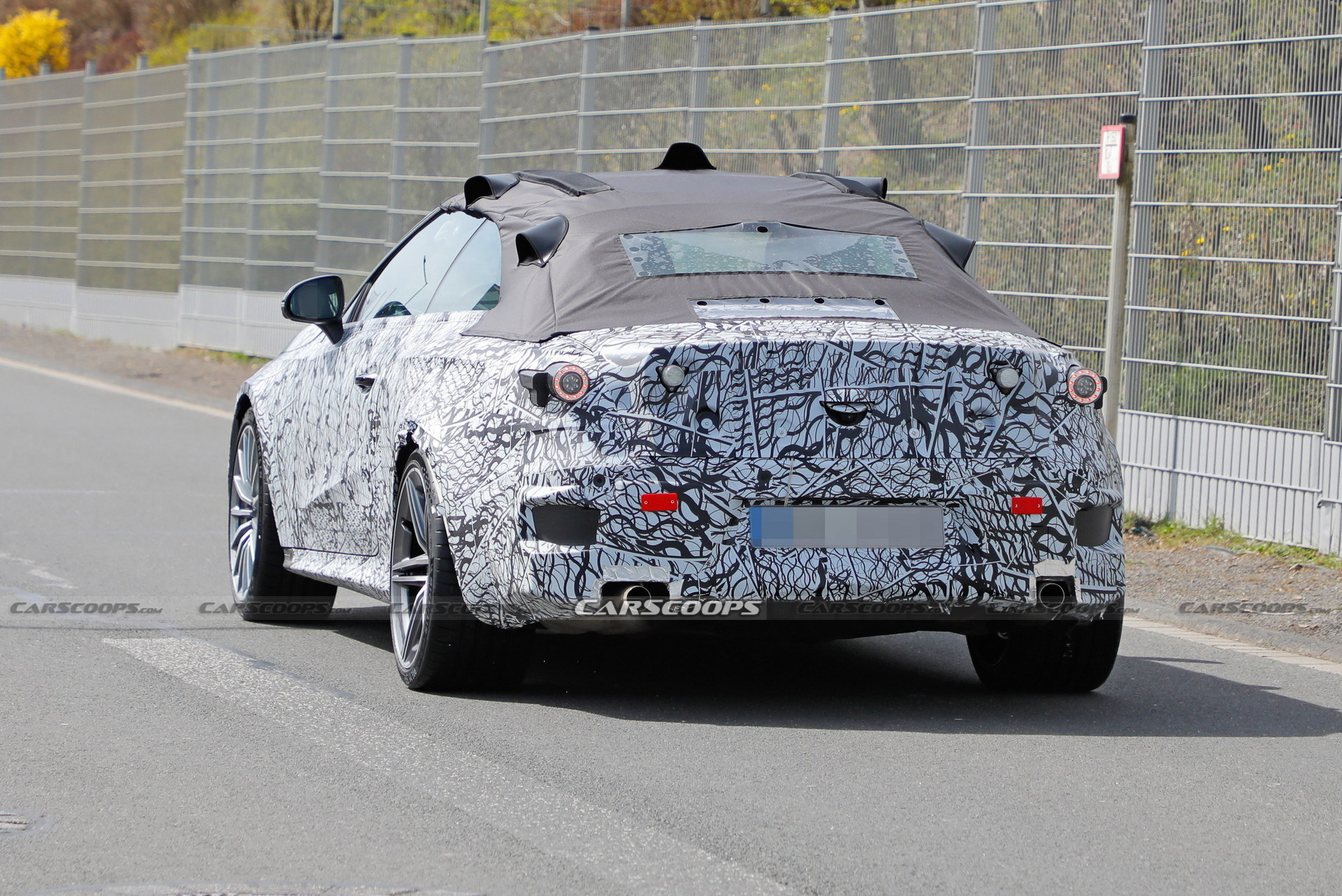 2023 Mercedes-AMG CLE Spied At The Nürburgring Showing Its Fast Bits