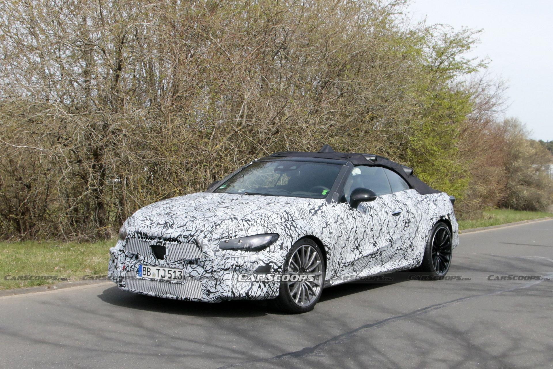 2023 Mercedes-AMG CLE Spied At The Nürburgring Showing Its Fast Bits