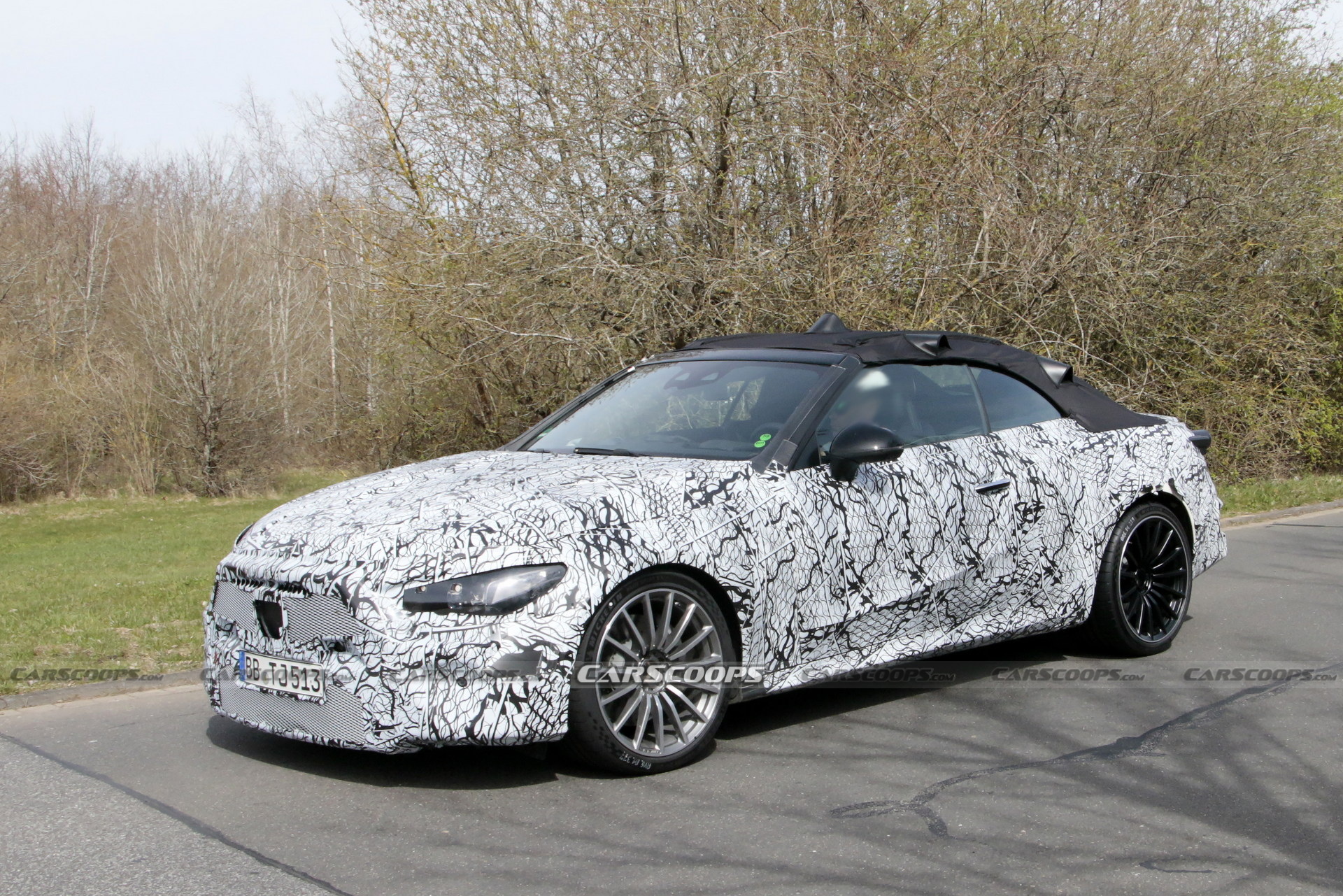 2023 Mercedes-AMG CLE Spied At The Nürburgring Showing Its Fast Bits