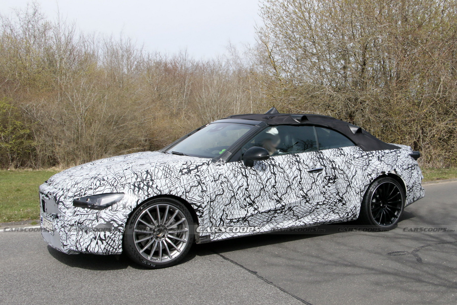 2023 Mercedes-AMG CLE Spied At The Nürburgring Showing Its Fast Bits