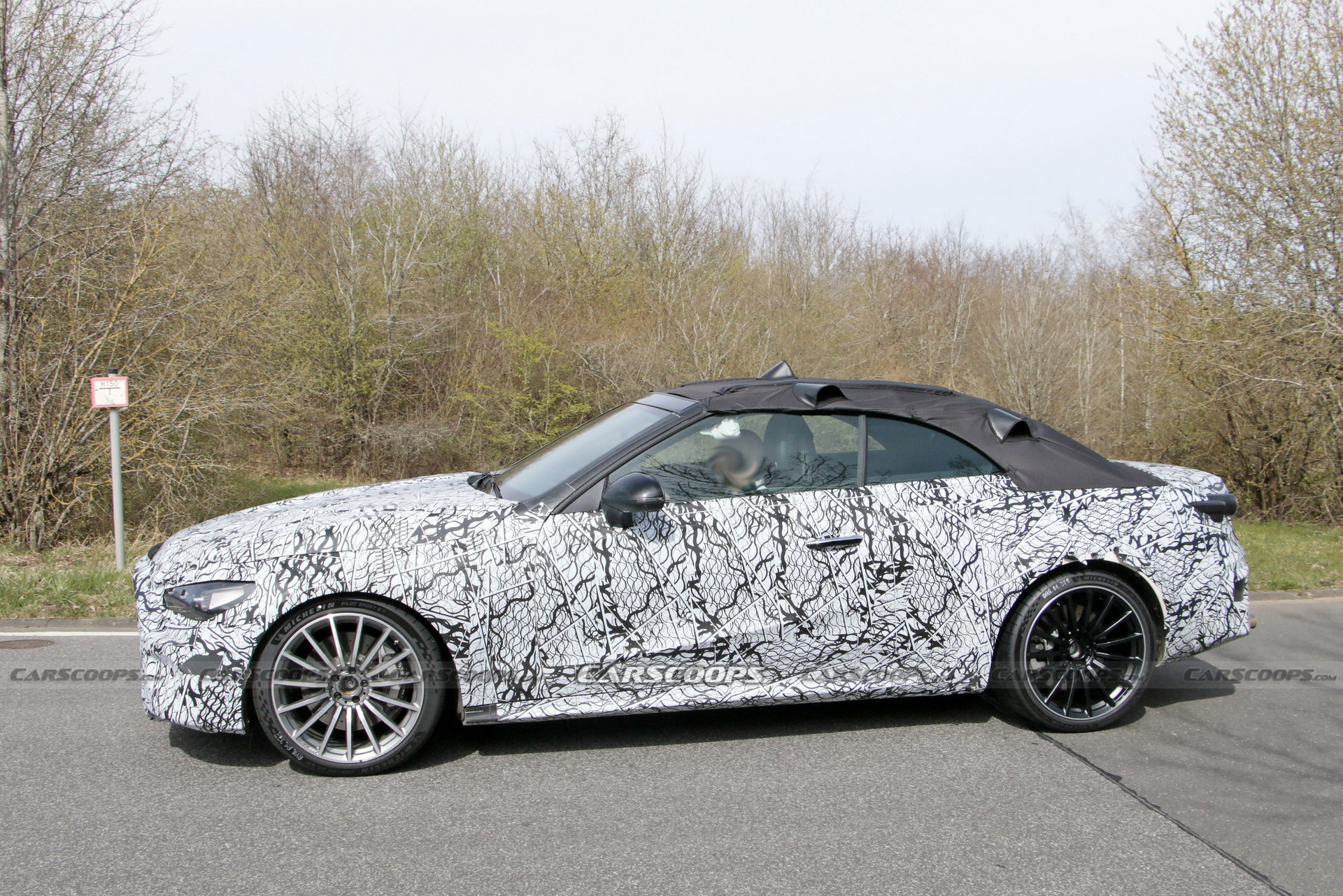 2023 Mercedes-AMG CLE Spied At The Nürburgring Showing Its Fast Bits